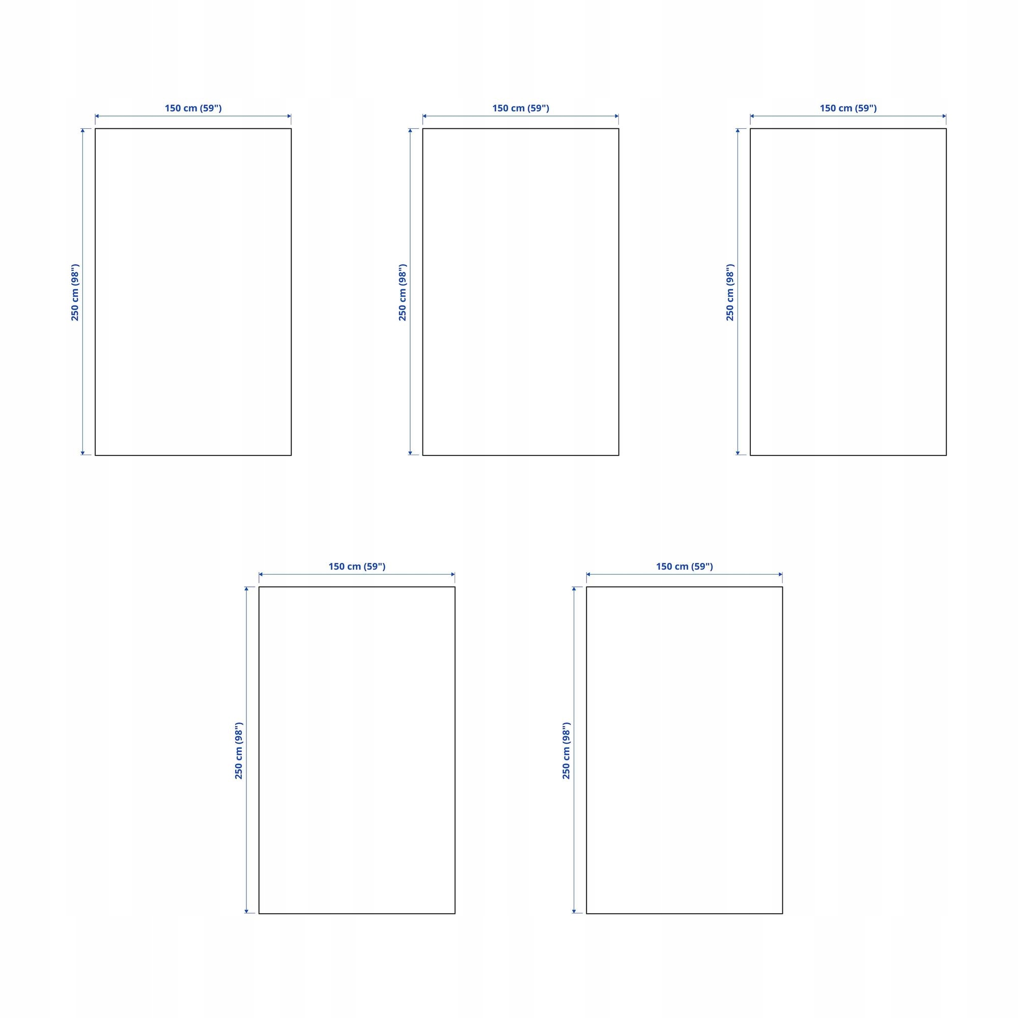 5 ks Přehoz Indira Bavlna Nebělená 150x250 cm Útulný