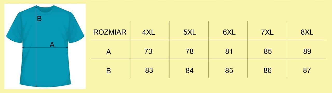 KOSZULKA BAWEŁNIANA MĘSKA FAVORI BIAŁA T-SHIRT 8XL Marka inna