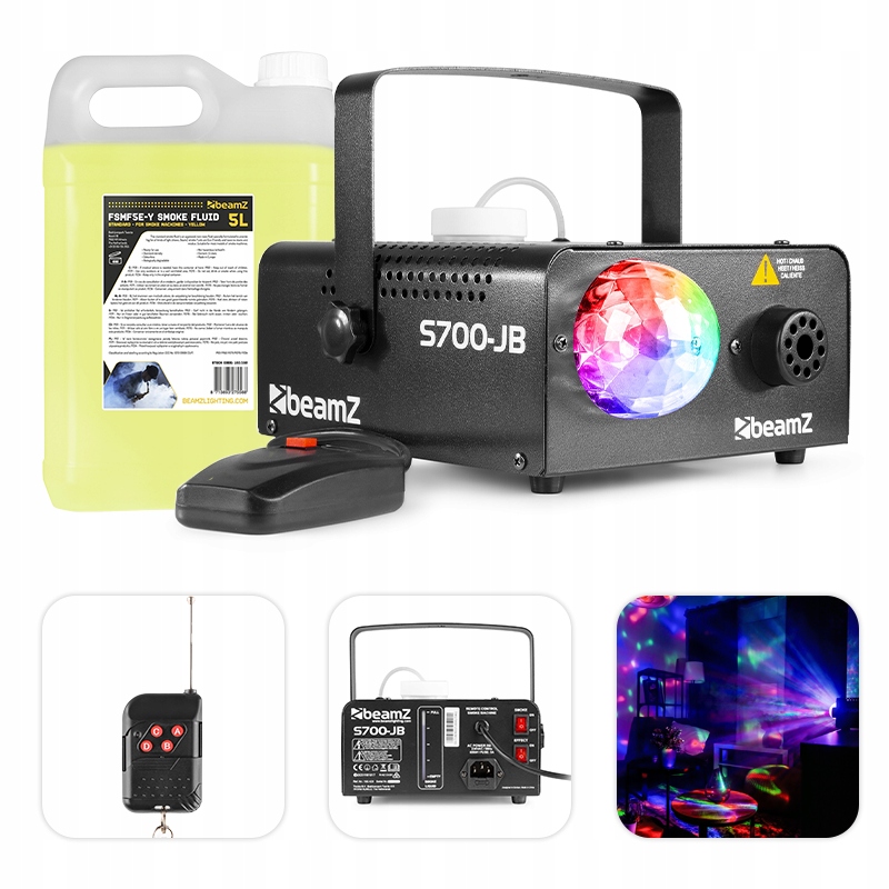 

Wytwornica dymu z efektem Jelly Ball Rgb+ płyn 5l