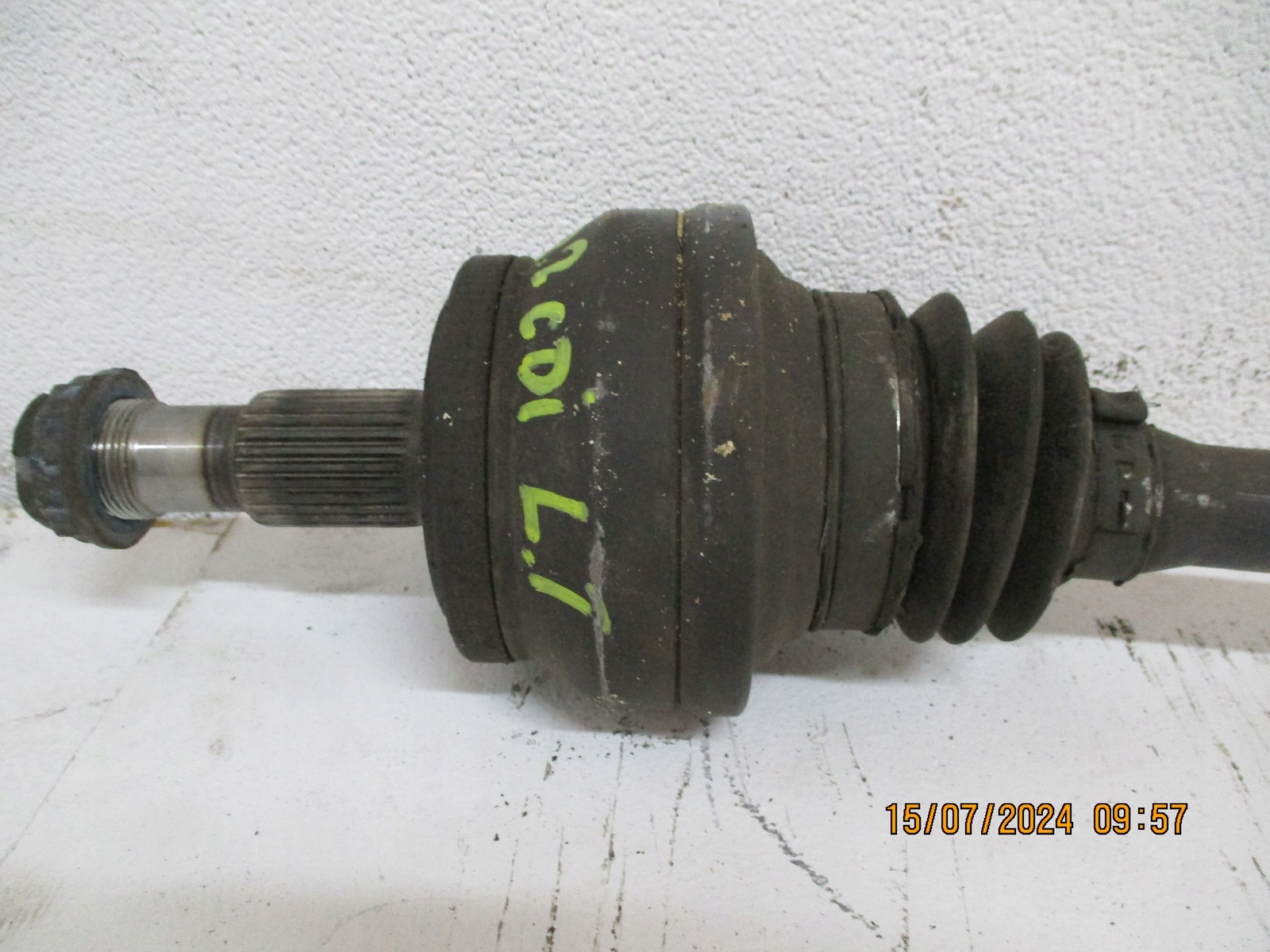 semi-axis right left MERCEDES GLK 2,2CDI rear part rear
