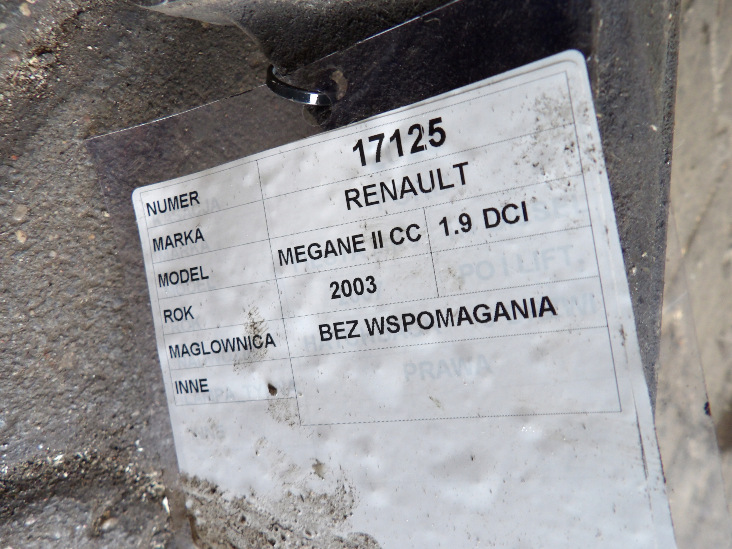 Renault Megane II CC coupe control 7955501009