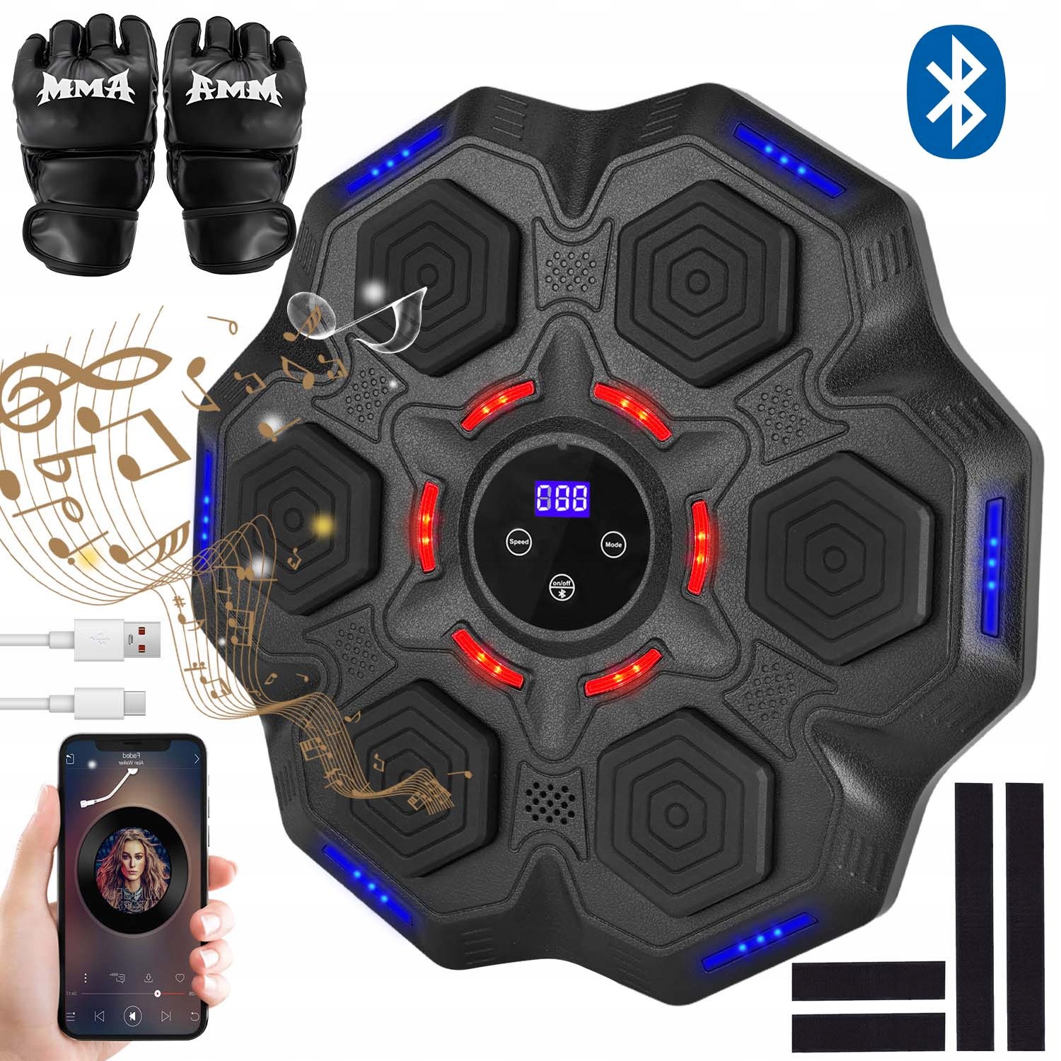 Music Boxing Machine Hudební Boxovací Stroj Boxovací Stěna 9 Režimů
