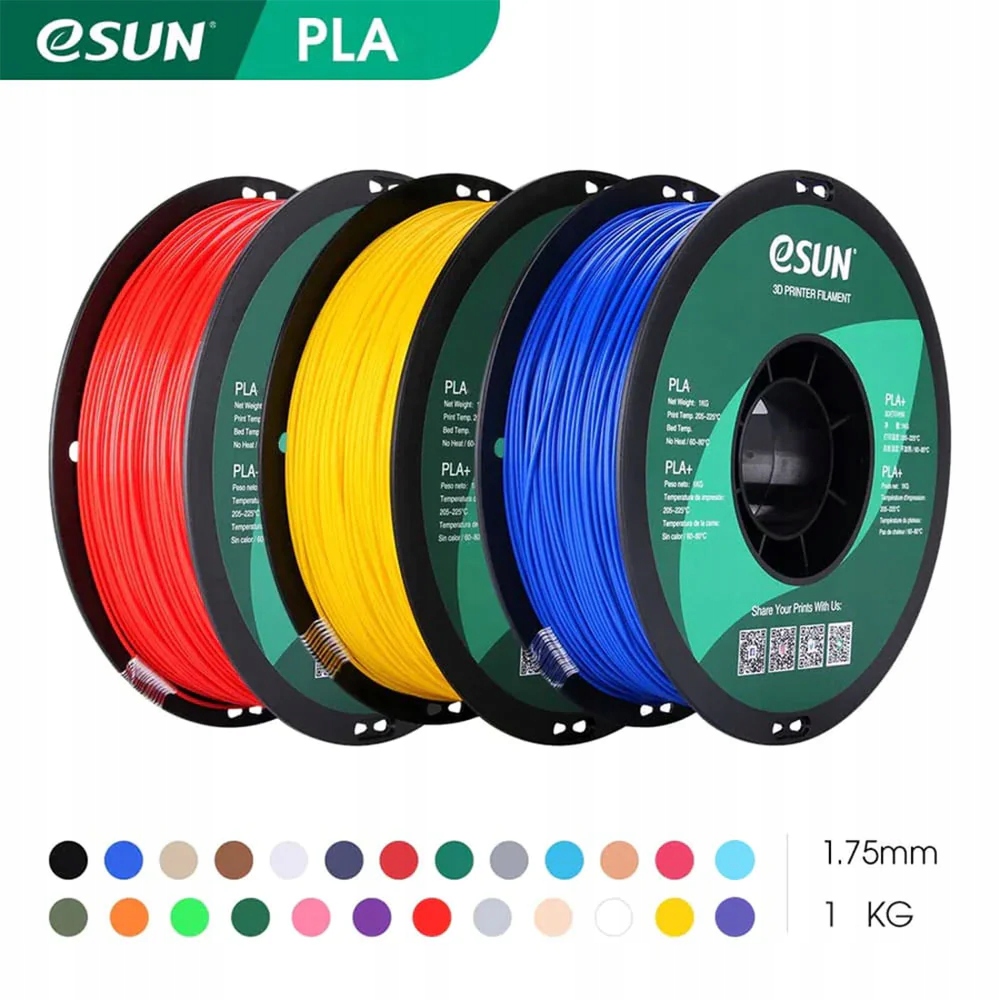 eSun PLA Filament przezroczysty 1.75mm 1kg papierowa szpula Stan opakowania oryginalne