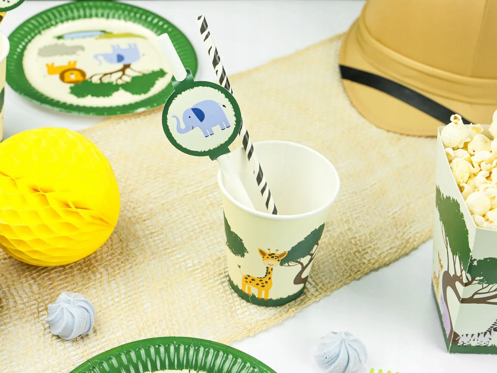 KUBECZKI URODZINOWE ZWIERZATKA SAFARI Pojemność 250 ml