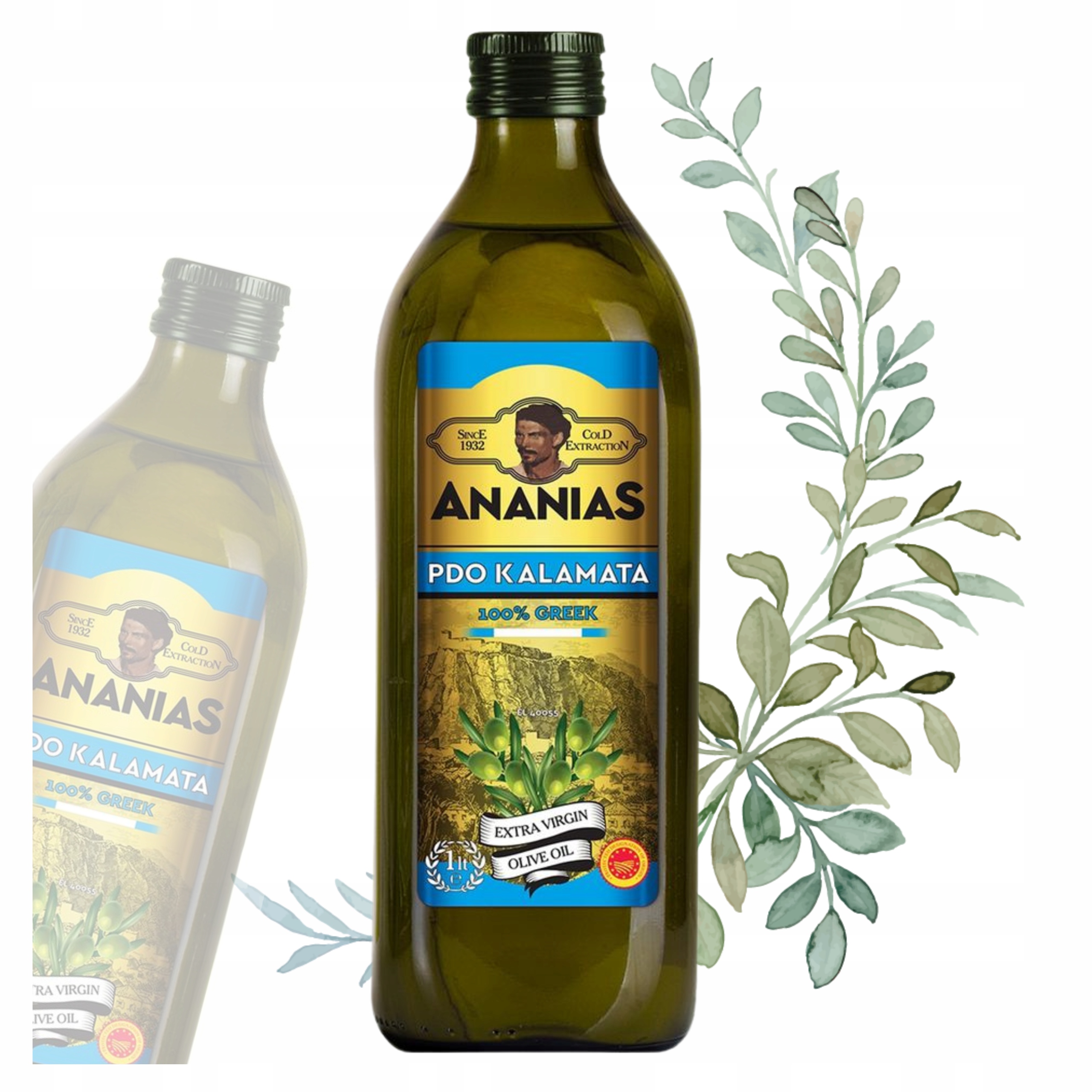 Extra Panenský Olivový Olej 1 L, Řecký, Lisovaný Za Studena P.d.o Kalamata