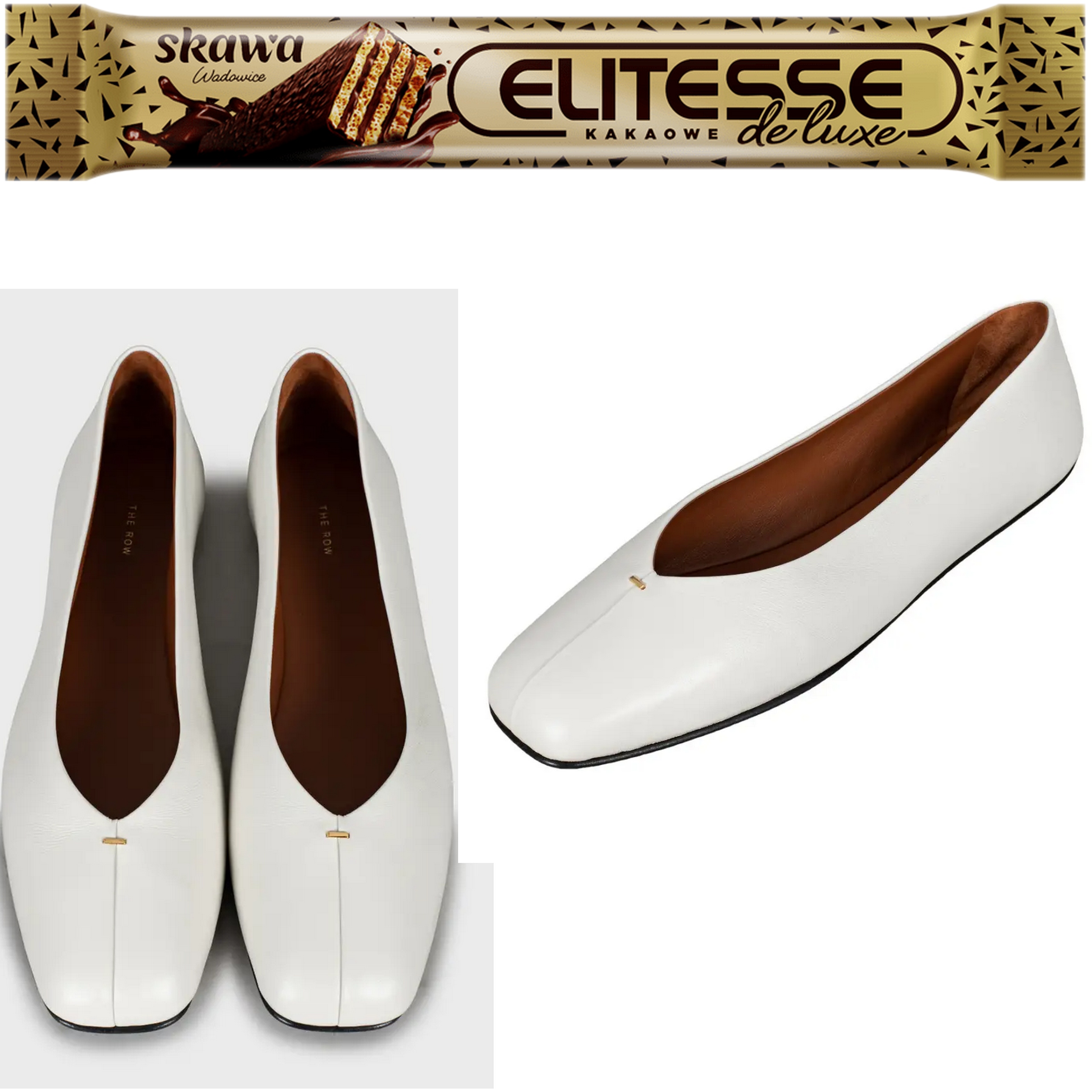 Baleríny The Row Dámské Béžové Kožené Elegantní Unikát vel.!