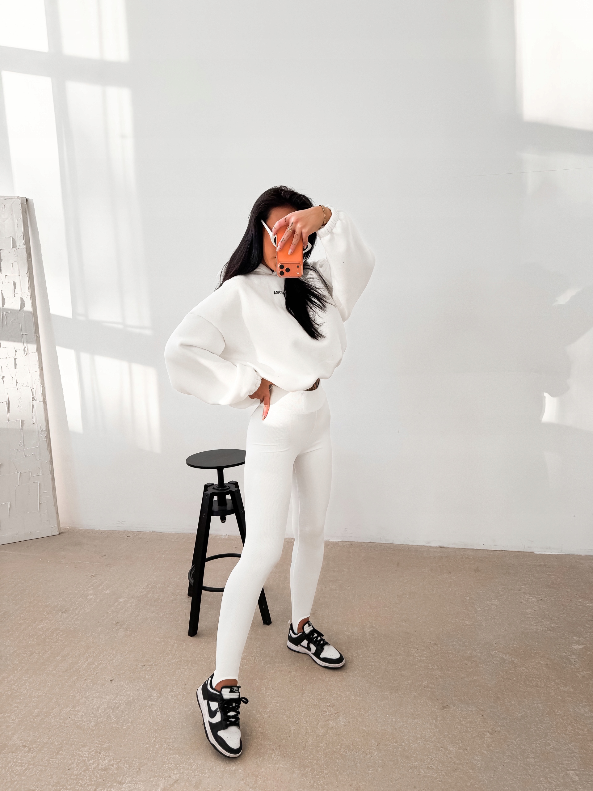 Dámské Elastické Legíny O La Voga Ecru