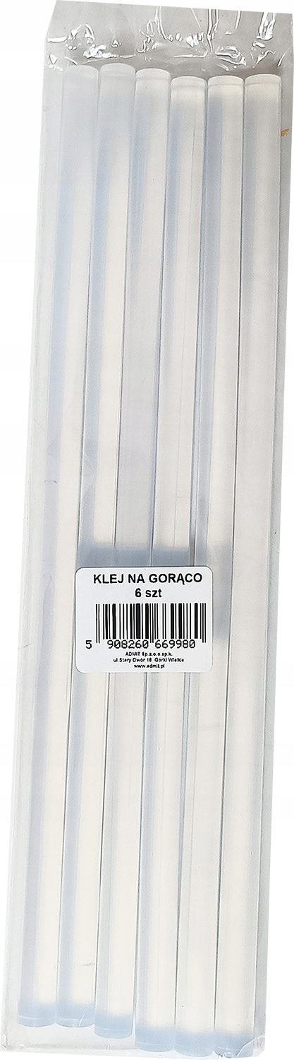 KLEJ DO PISTOLETU NA GORĄCO PDR WKŁADY - 6 sztuk