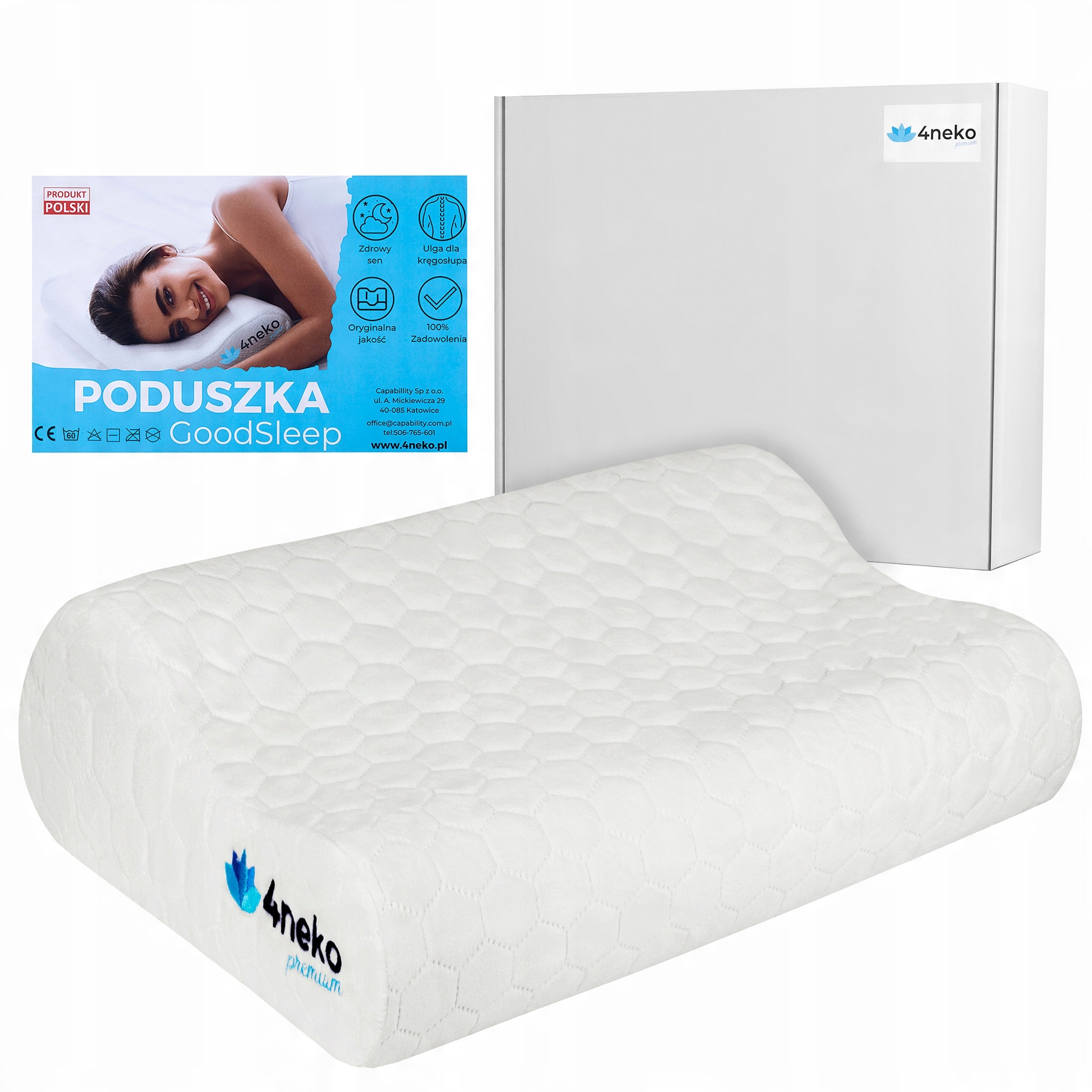 

4neko Poduszka Profilowana Ortopedyczna Med New !