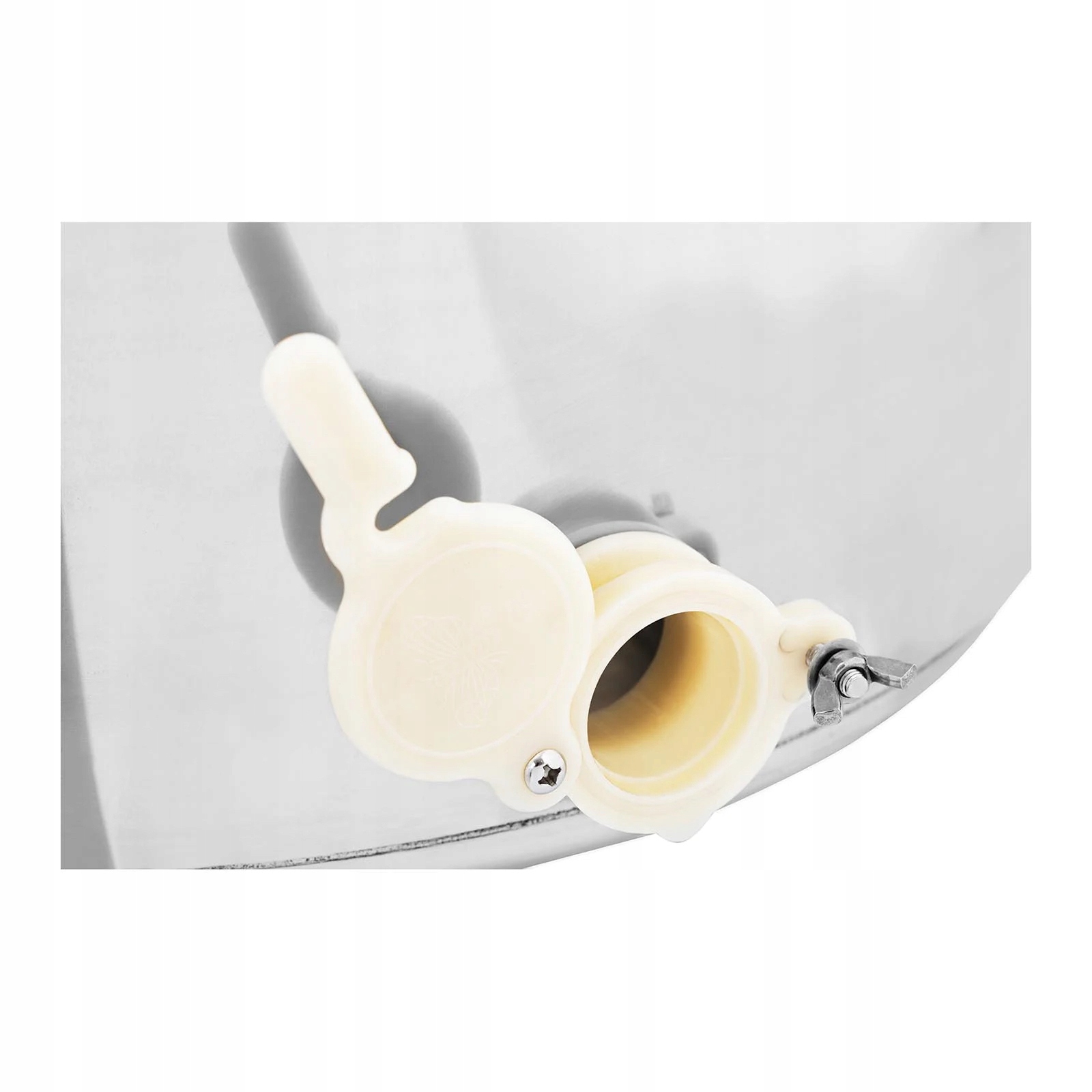 MIODARKA DIAGONALNA WIRÓWKA DO MIODU 4-RAMKOWA RĘCZNA STAL NIERDZEWNA Średnica 50 cm