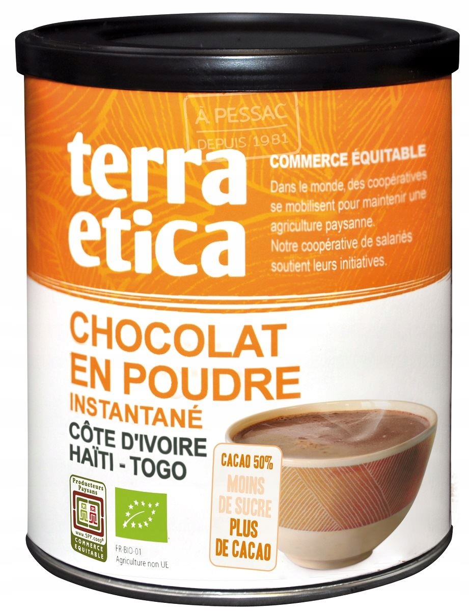 Čokoláda Na Pití 50 % Kakao Fair Trade Bio 425 g Terra Etica