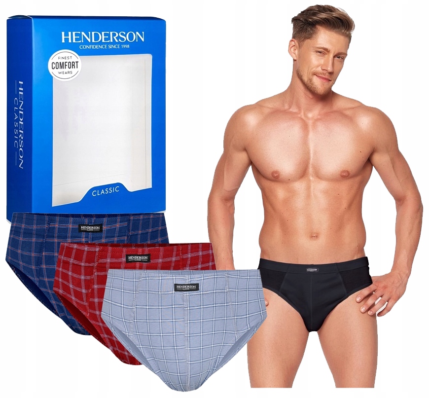 HENDERSON SLIPY MAJTKI MĘSKIE 1446-K567 BAWEŁNA XXL