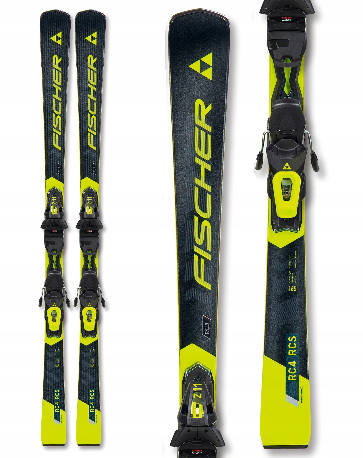 Narty Fischer RC4 Rcs Ar Allride +wiązania Z11 Pr black lime 160 cm