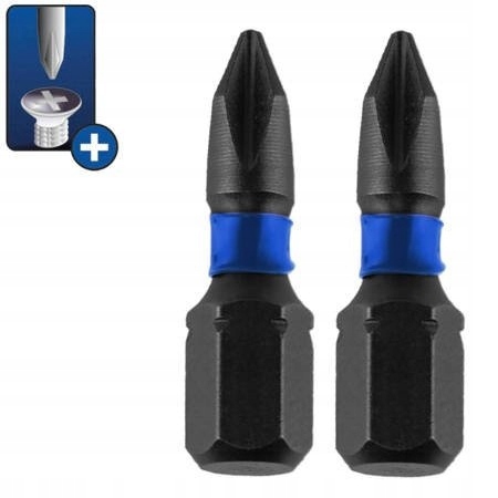 

Końcówki wkrętakowe udarowe bity Phillips PH2x25mm