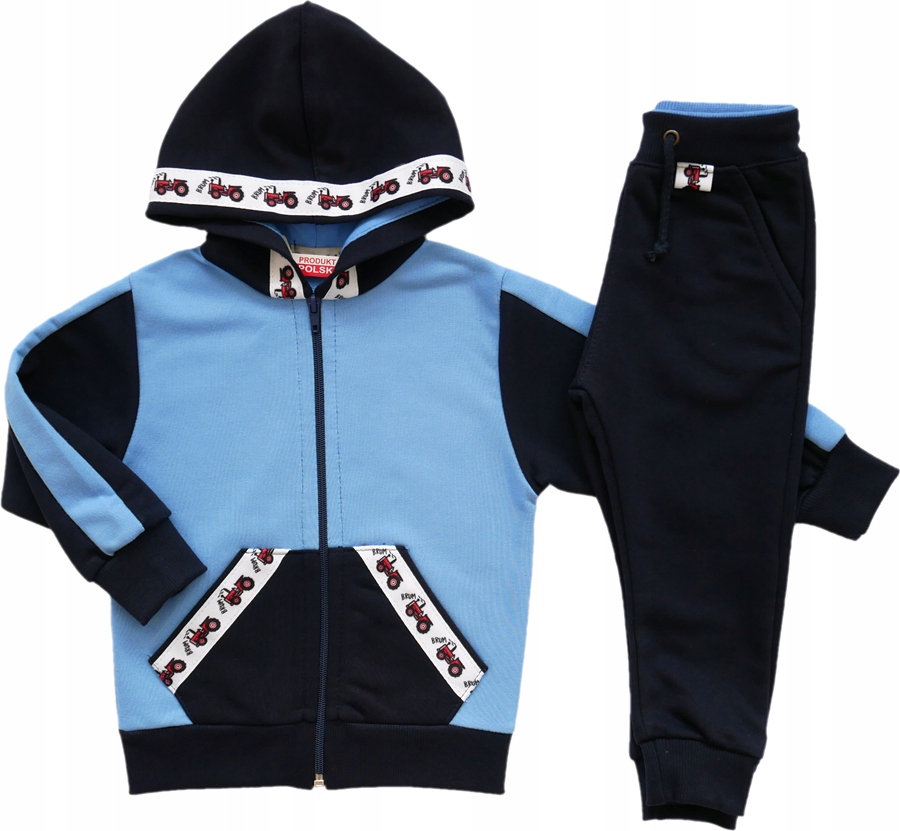 

Dziecięcy Dres komplet Dresowy z Traktorem 122