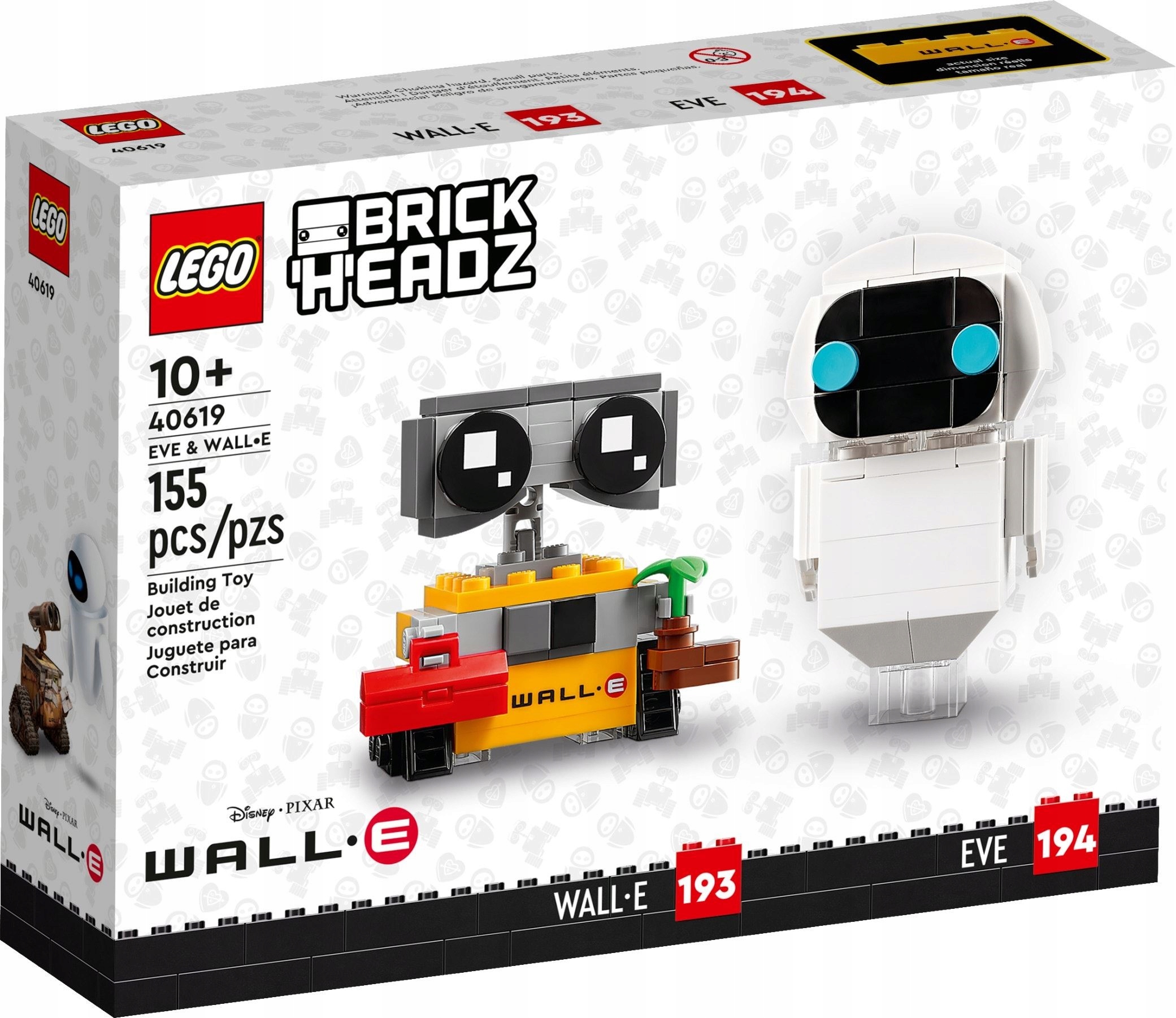 

Lego 40619 Brickheadz Ewa i Wall-e wys.24H Nowe