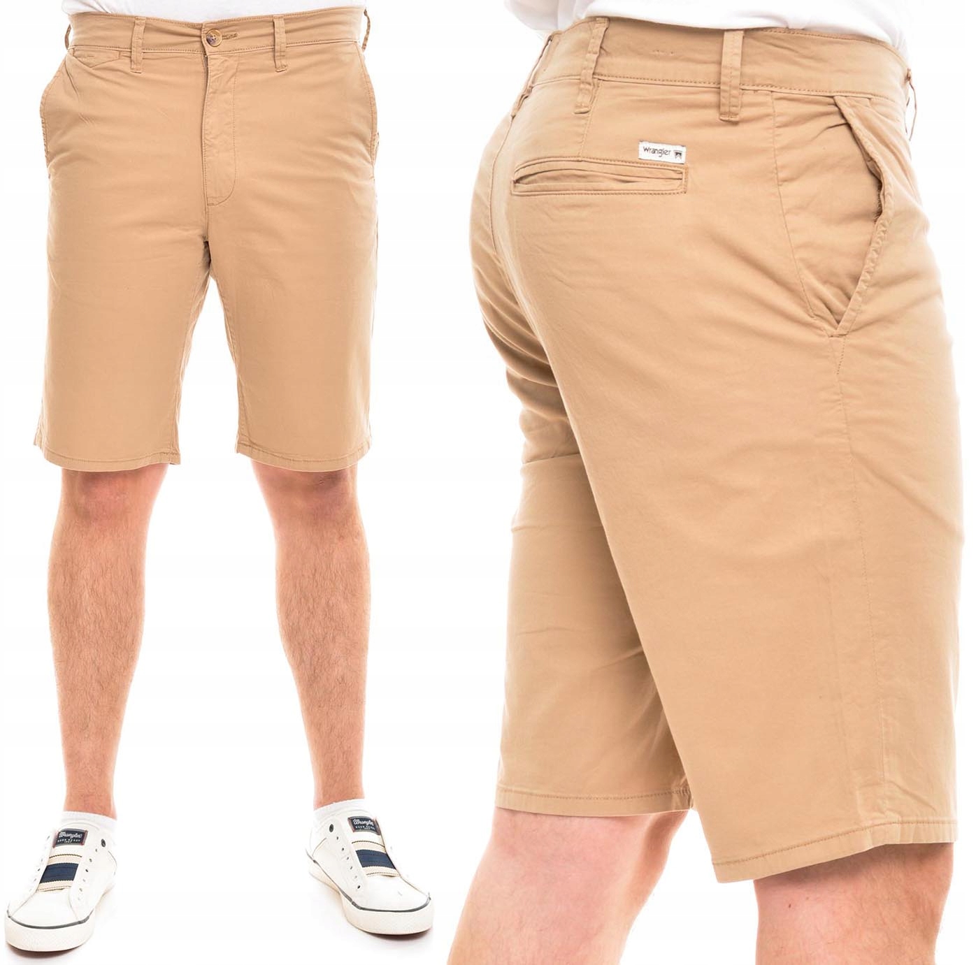 Wrangler kraťasy Regular hnědé Chino Short W30