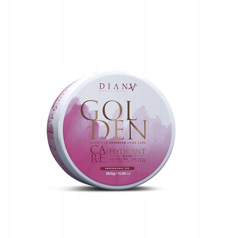 Diana Beauty Golden Care Vyživující maska po ošetření zlatými proteiny 300 ml