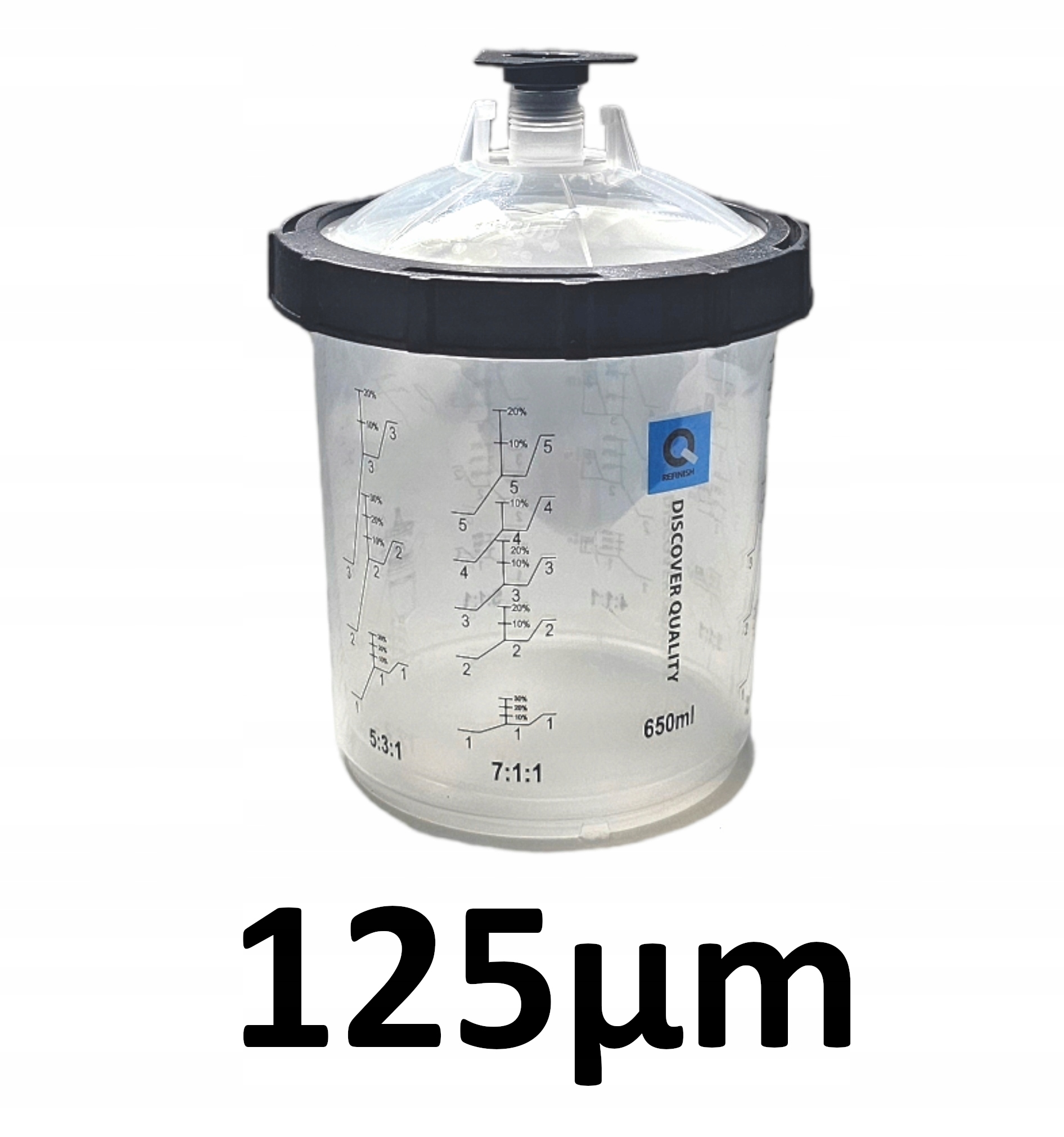 Kubki Pps Zestaw 400 ml 125UM Q-refinish 50 szt.