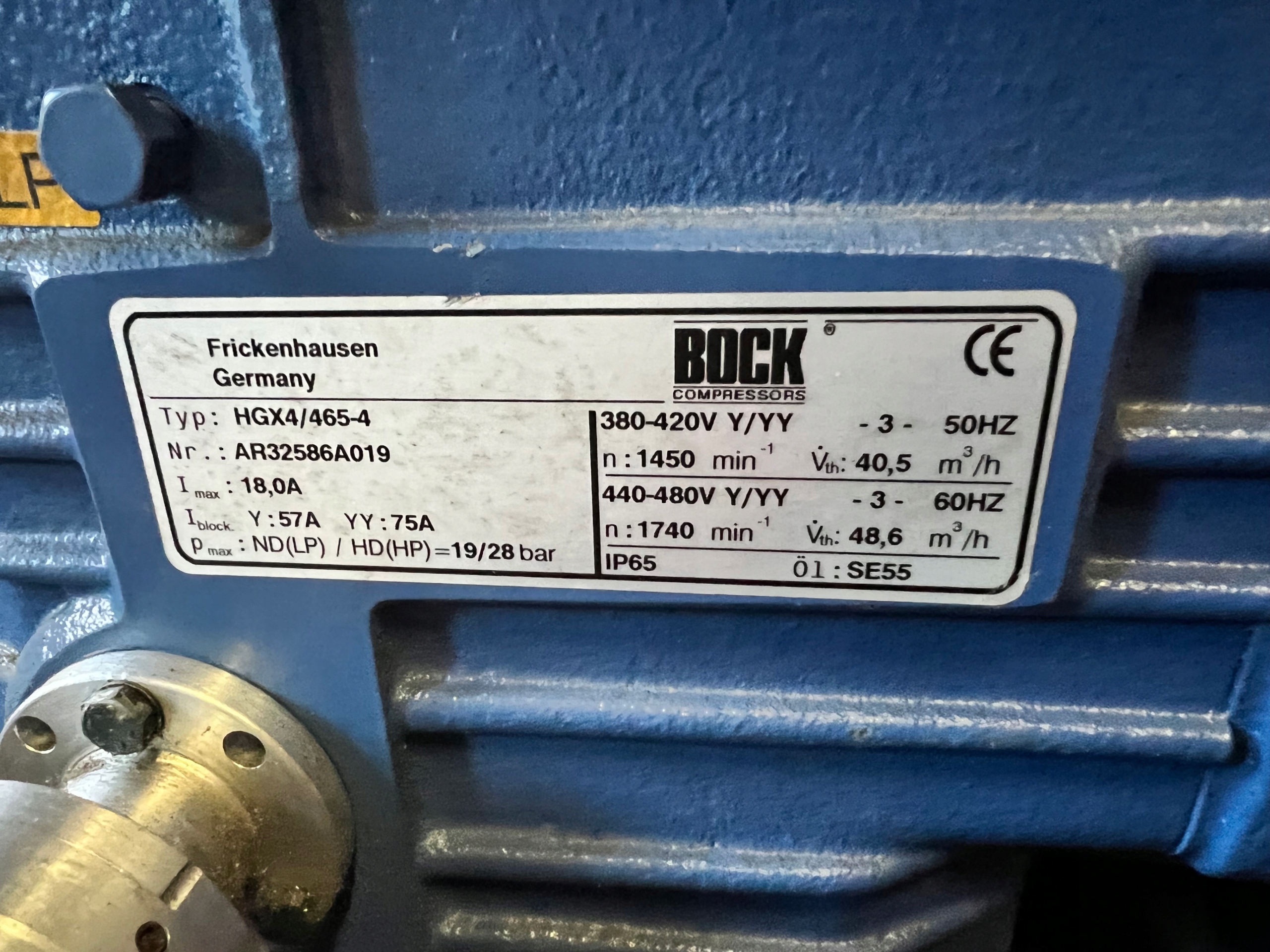 Sprężarka kompresor agregat BOCK HGX4/4654 40,5m3 • Cena, Opinie