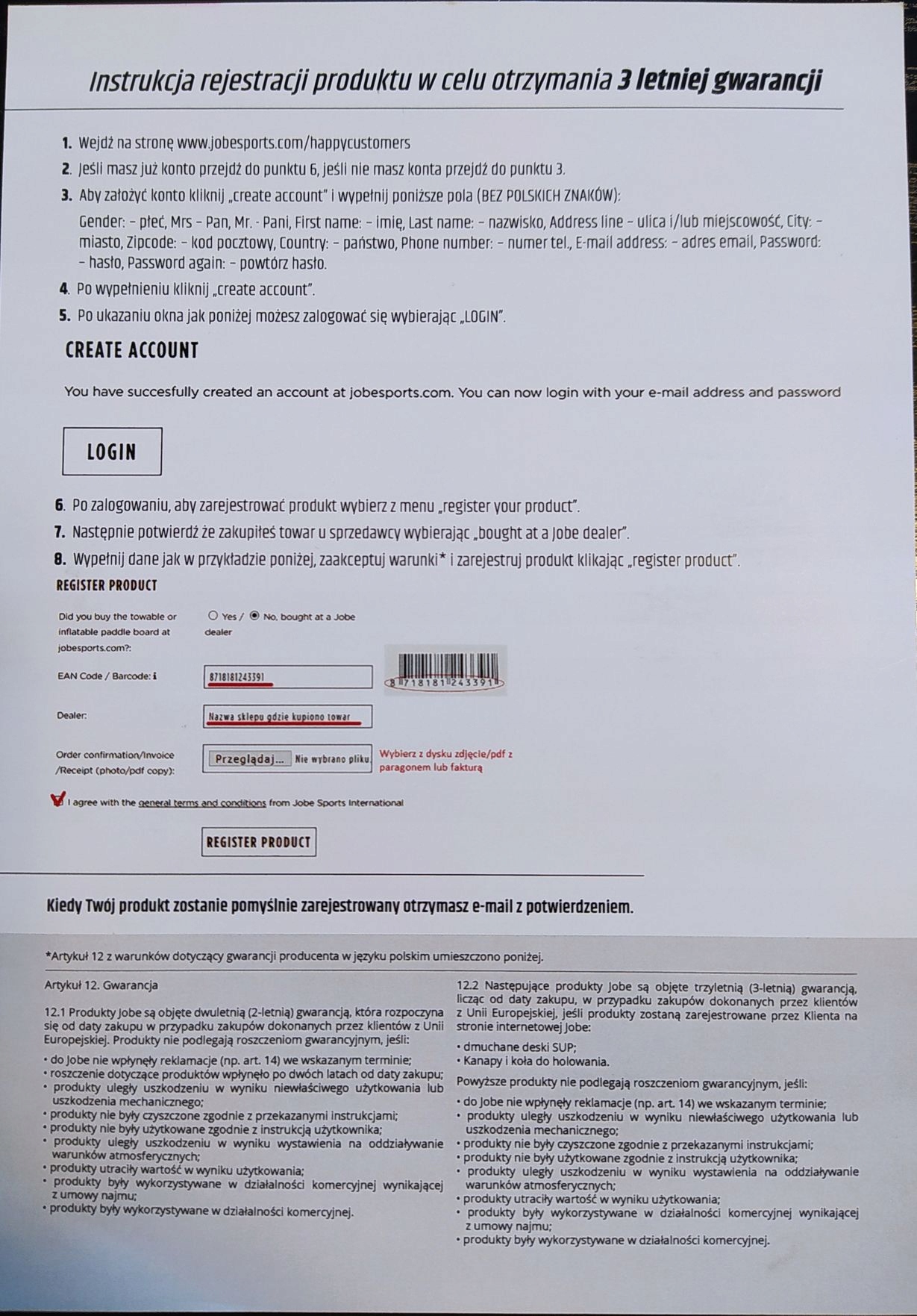 JOBE Koło do ciągania holowania Airstream 4P Liczba osób 4