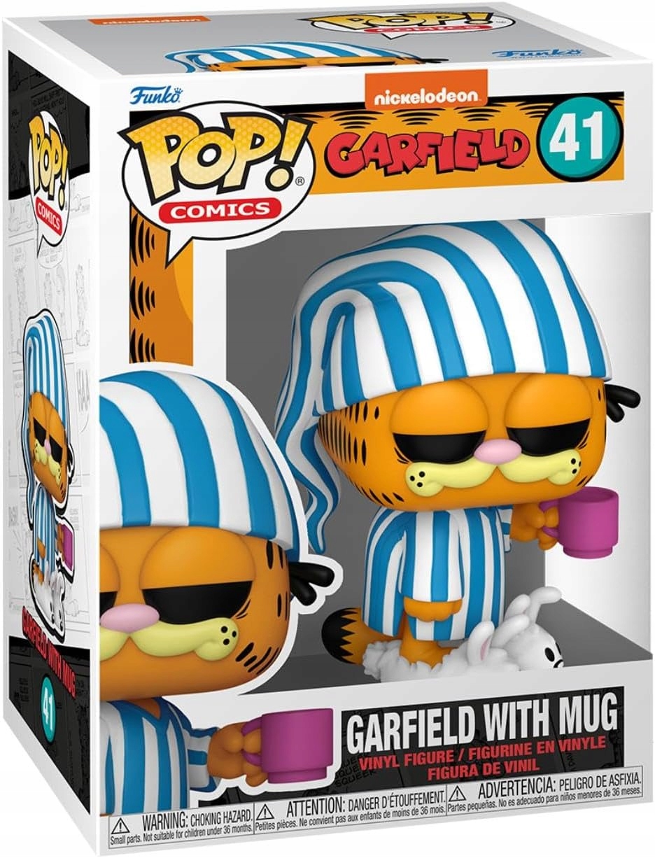 Funko POP! Comics: Garfield with Mug Kot Garfield w piżamie z kubkiem #41 Marka Funko Pop!