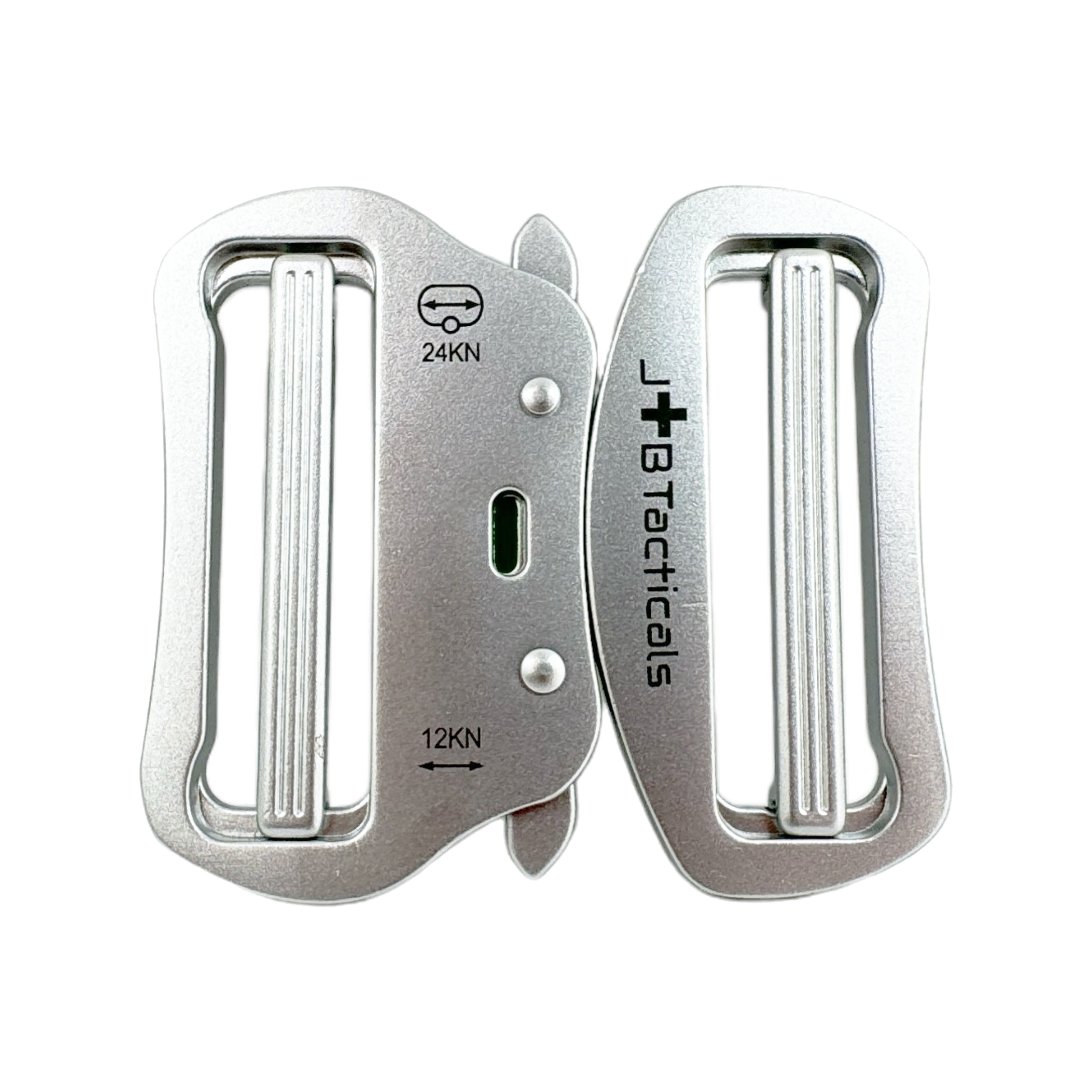 Srebrna Klamra Jb Tacticals Quick Release Do Pasa Taktycznego 7,5 x 7 cm