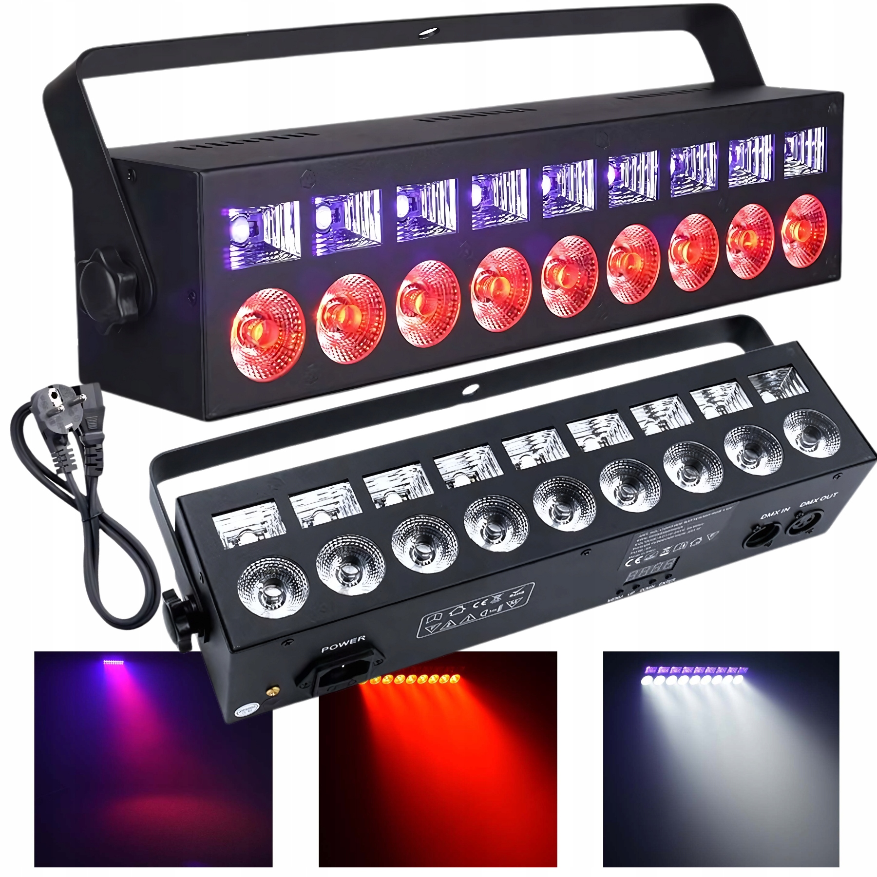 Reflektor Led Světelný Efekt Párů Stroboskop Disco Rgbw Uv Wall Washer