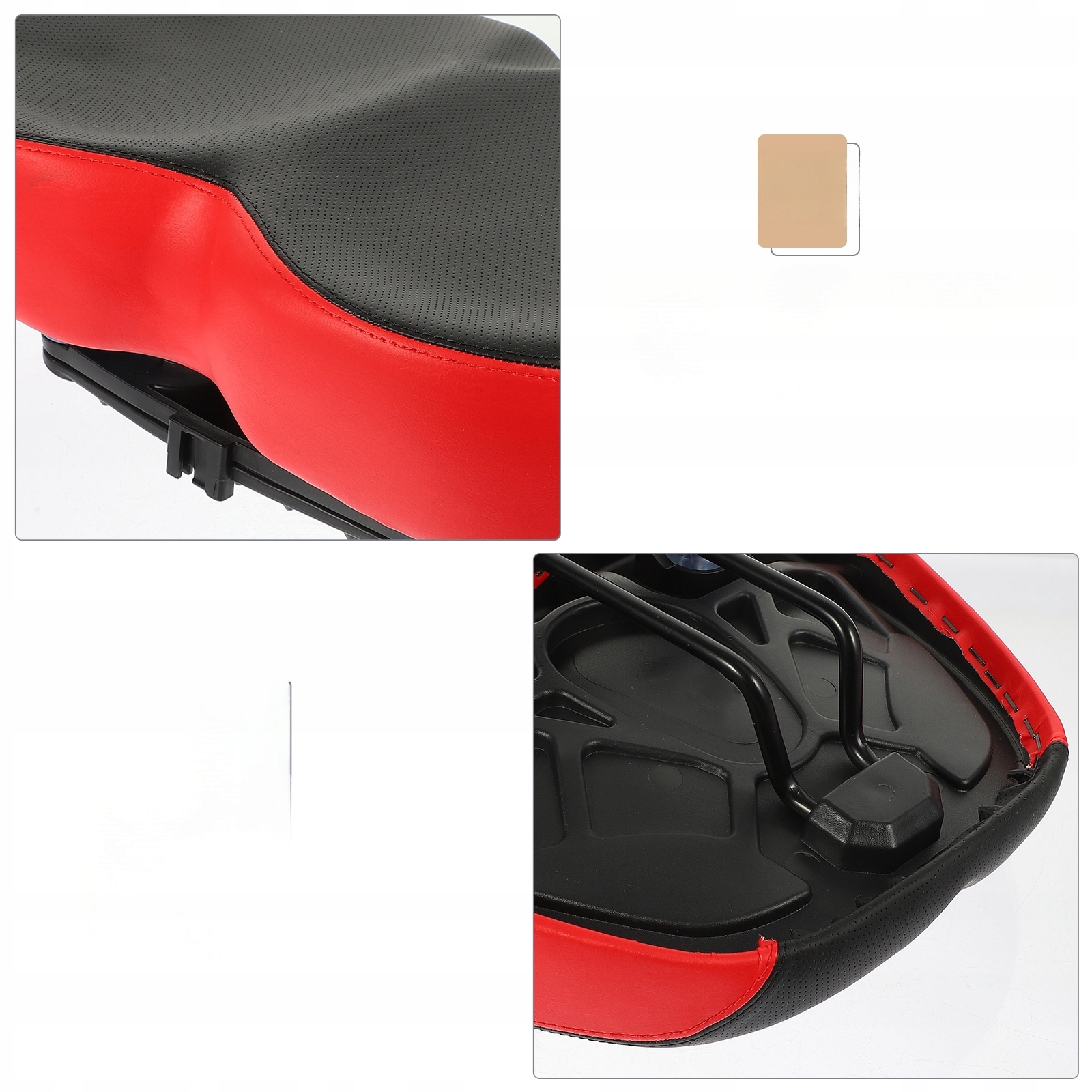 WYGODNA PODKŁADKA ROWEROWA POSZERZONA PODUSZKA ROWEROWA Kolor dominujący pomarańcze i czerwienie