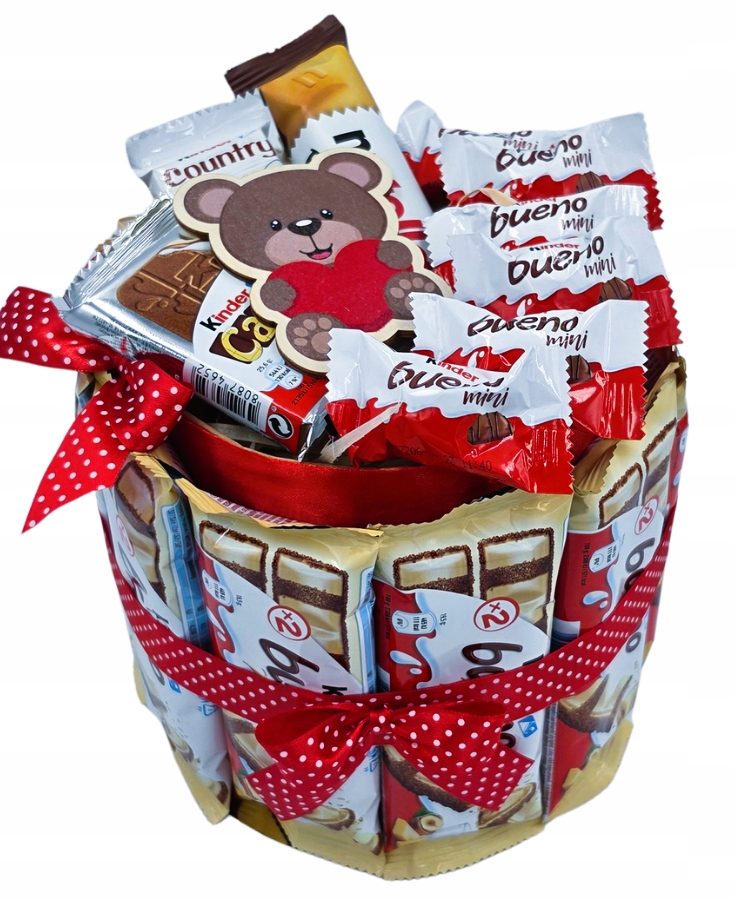 Dort Kinder Bueno Box Dárkový koš Sada Dárek Narozeniny Jmeniny 18