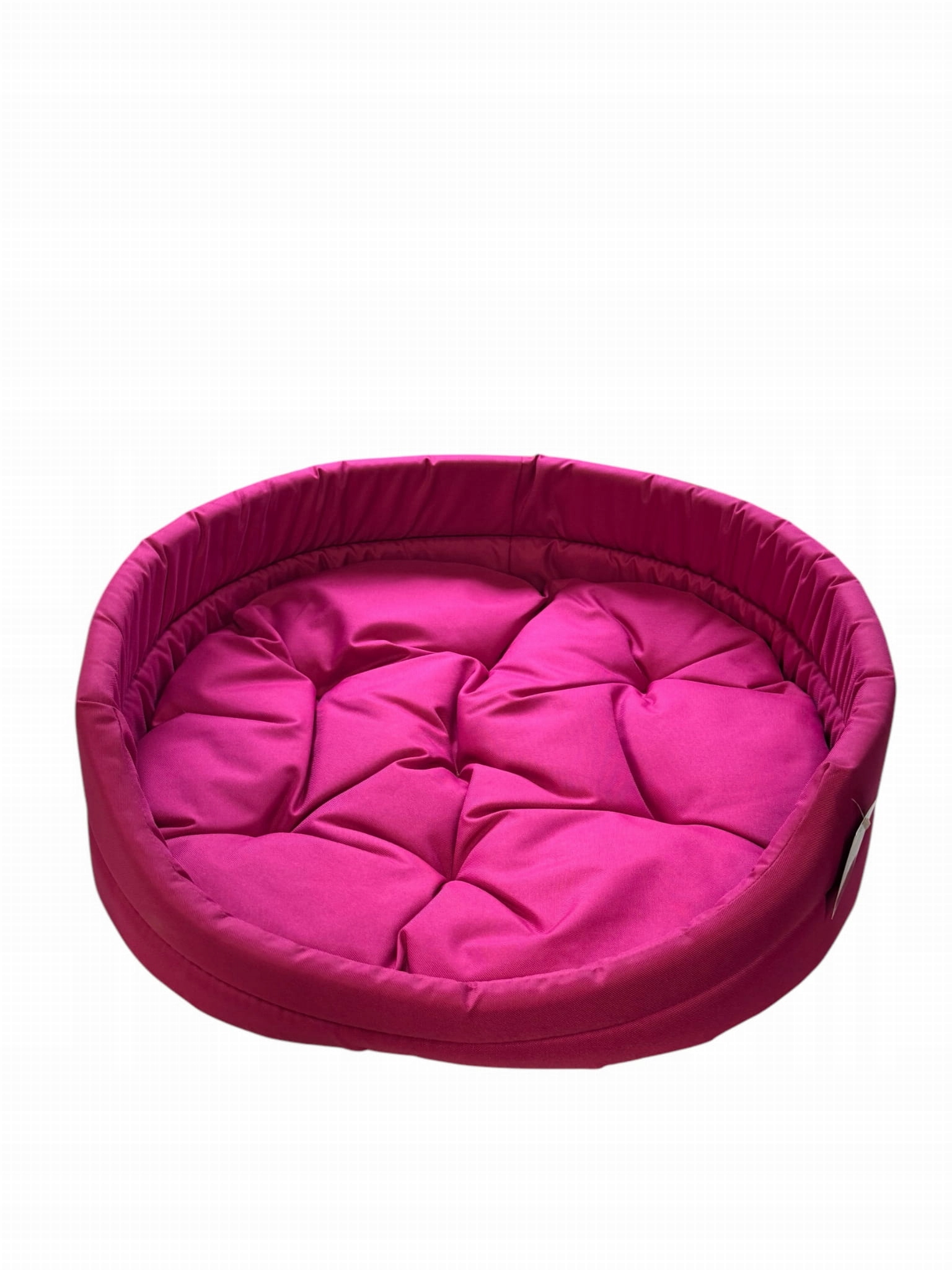 Levně Oválná lehátka SandipetS Doggy velikost 6 (75 cm x 67 cm x 18 cm), fuchsiová, s podšálkem