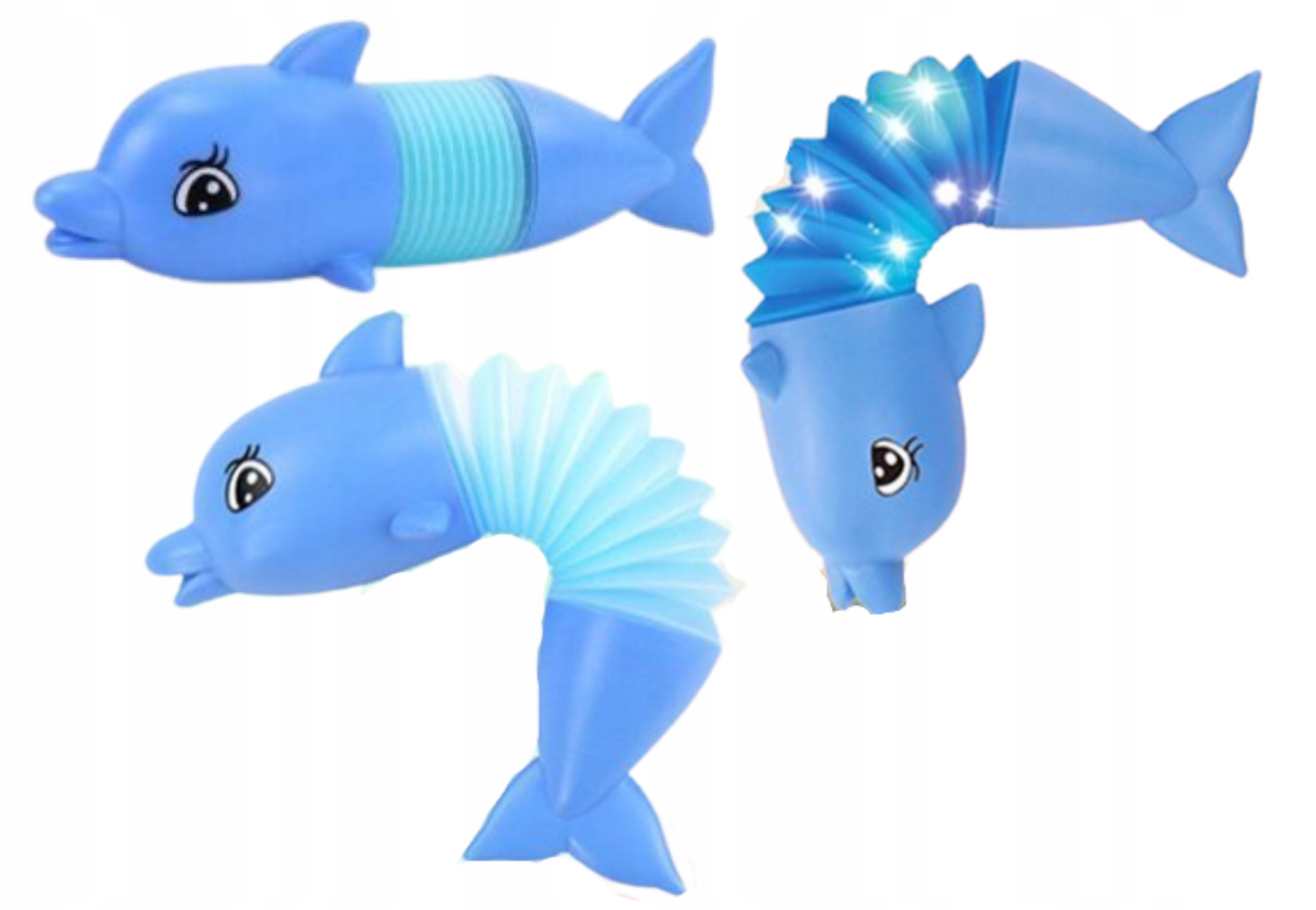 GĄSIENICA SENSORYCZNA ANTYSTRESOWA, DELFIN, LED Marka ProNice