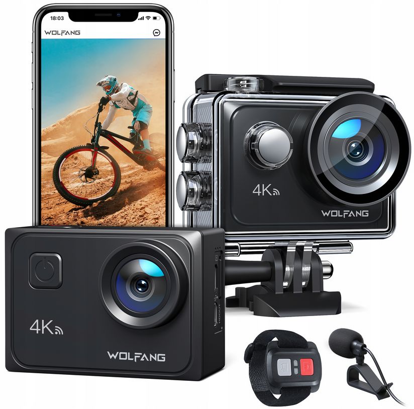 Sportovní Kamera Victure AC920 4K 24MP Wifi, Voděodolnost 40 M 60FPS