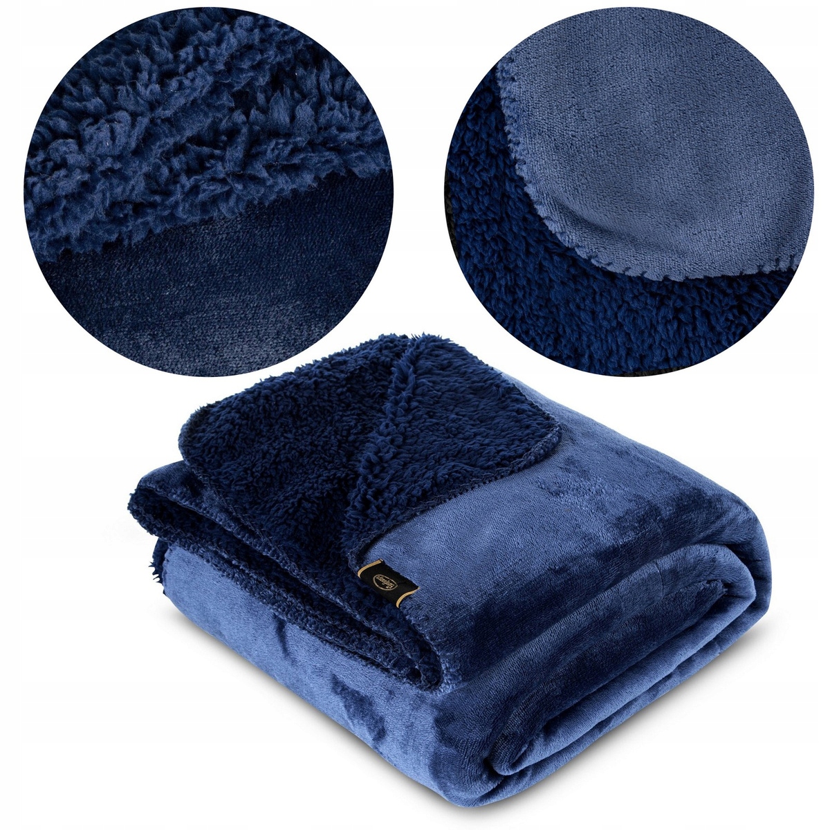 Deka z Mikrovlákna 200x220 oboustranná hebká hřejivá Tedy tmavě modrá