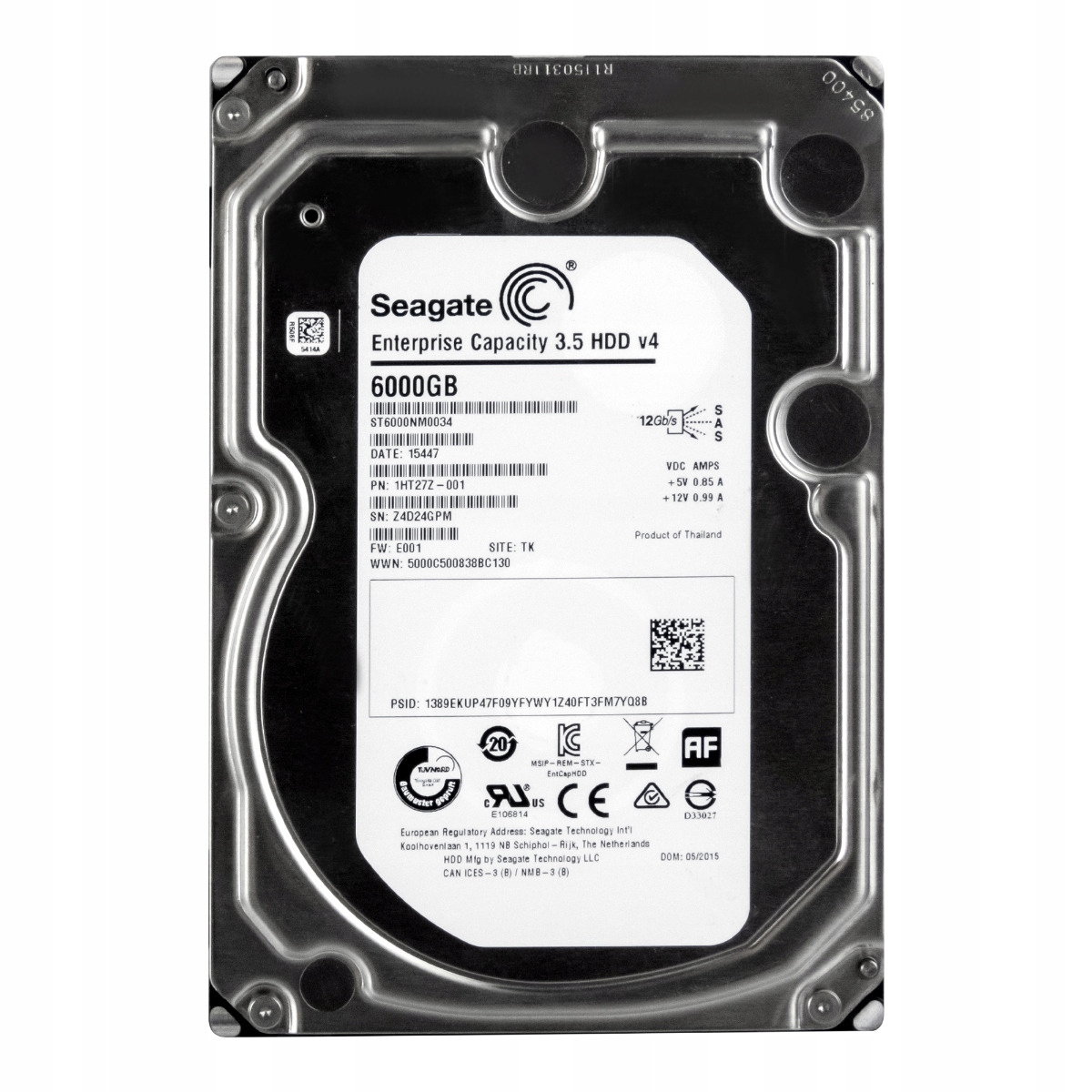 Seagate 6TB 7.2k 128MB SAS-3 3.5'' ST6000NM0034
