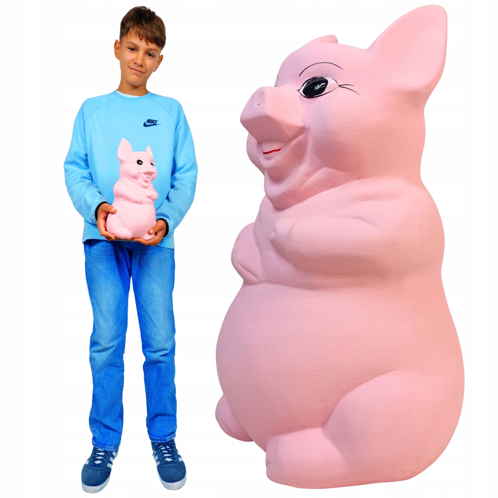 Pokladnička k rozbití bez otevírání Velká tradiční pro děti XXL růžová