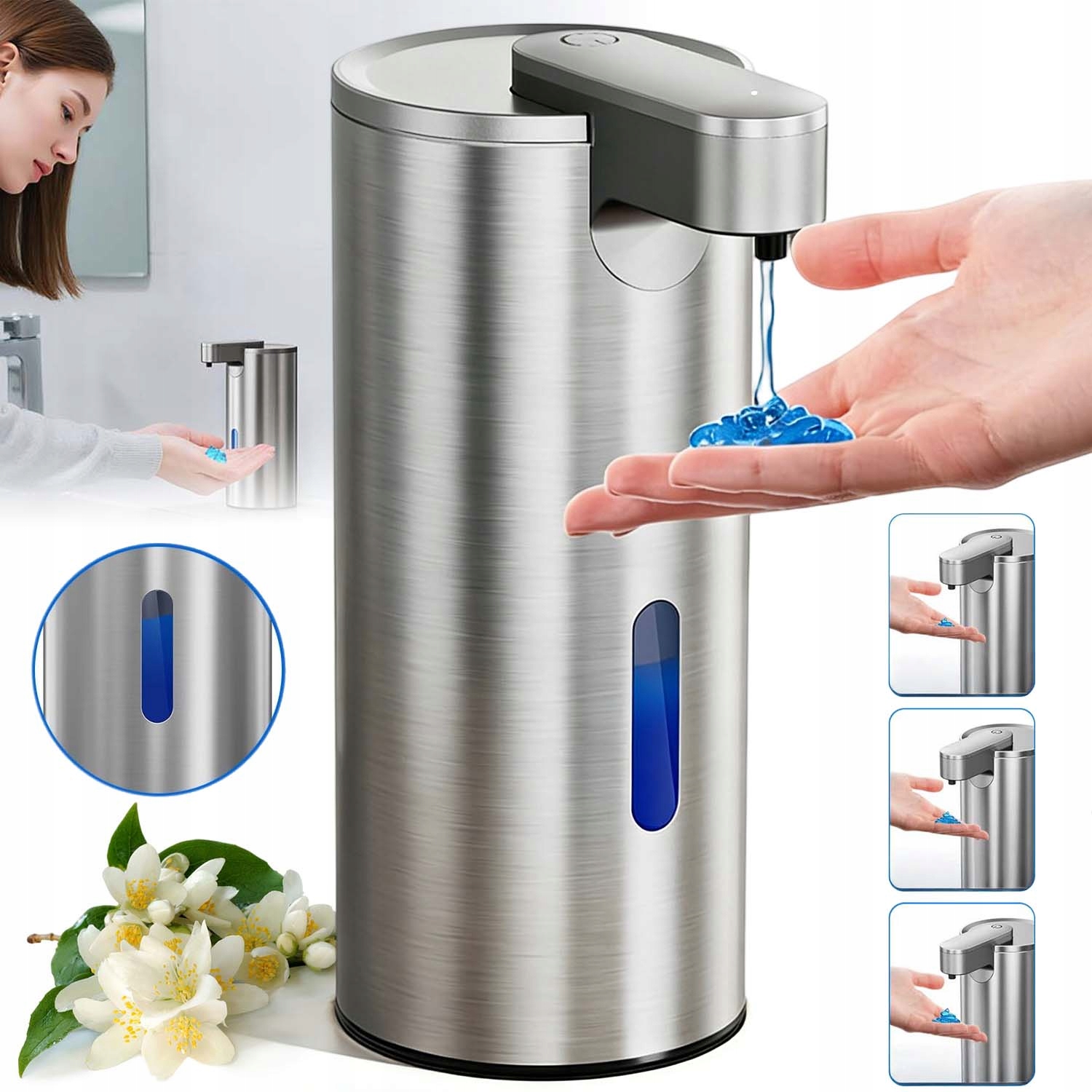 Bezdotykový Automatický Dávkovač Gelového Mýdla Dávkovač Voděodolný 340 ML