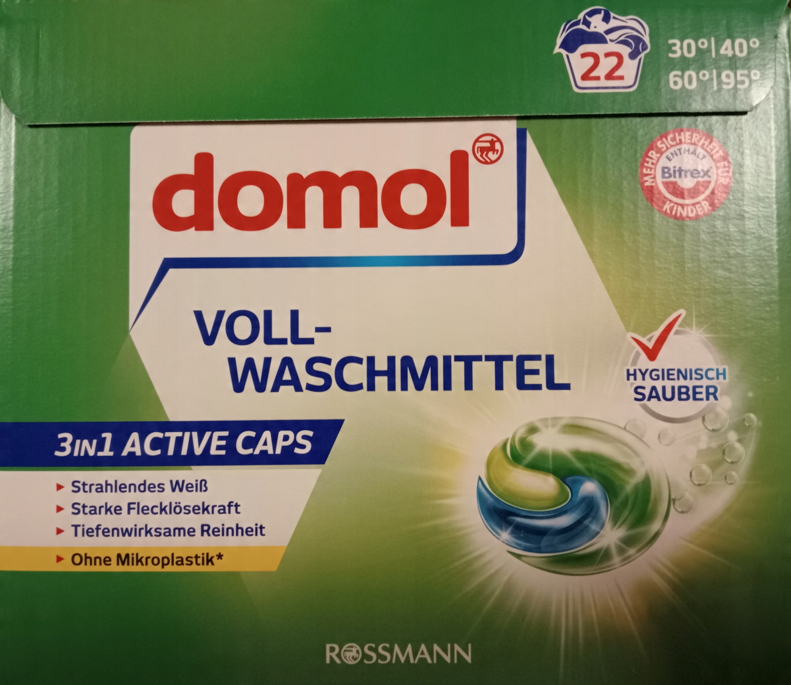 

Kapsułki do prania białego Domol 3in1, 22prania