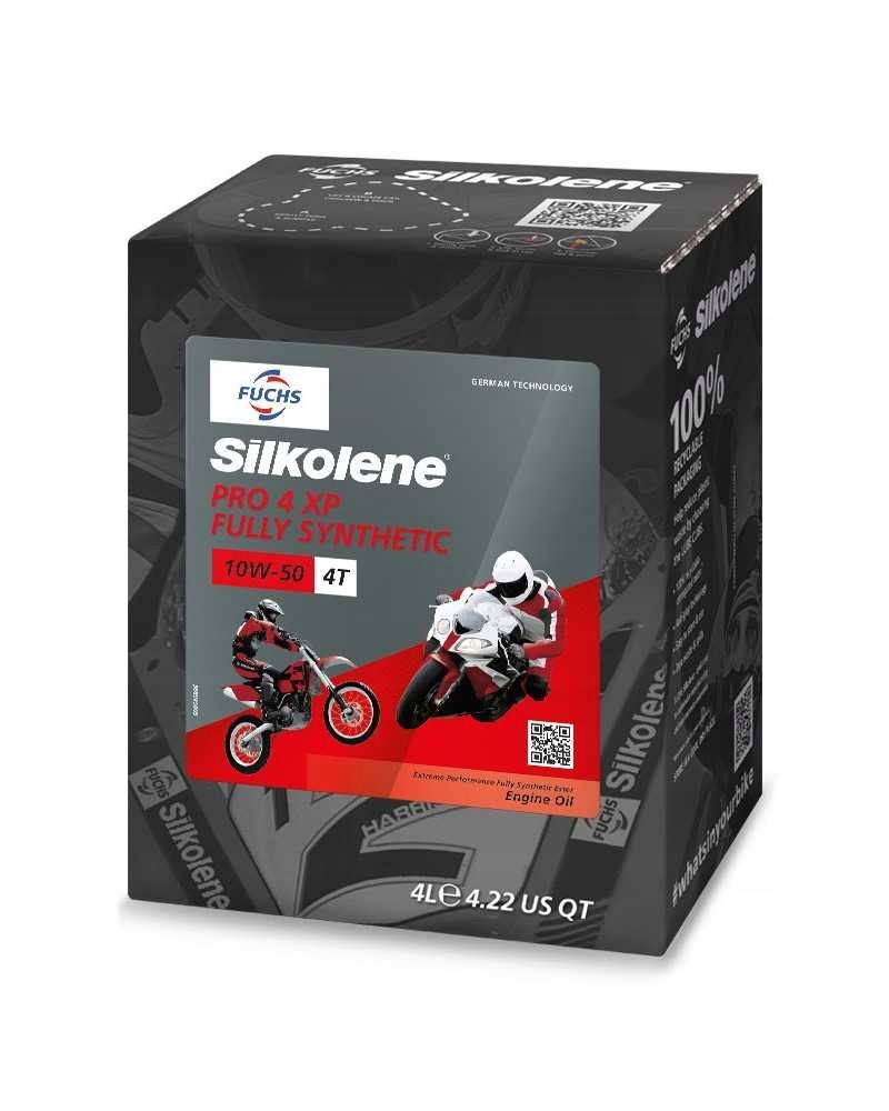 Olej Silnikowy Fuchs Silkolene Pro 4 10W50 Syntetyczny 4T 4L