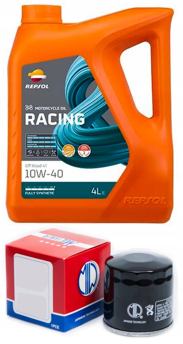 ZESTAW SERWISOWY/OLEJOWY + FILTR OLEJU MEIWA Quad Segway Snarler AT5 500cc