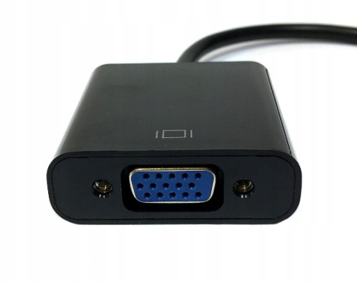 Adapter Gembird A-HDMI-VGA-04 czarny Długość 0.15 m