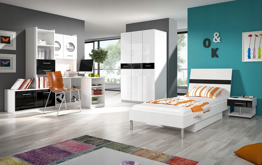 Biały Połysk Meble Młodzieżowe Raj 1 / 7 kolorów