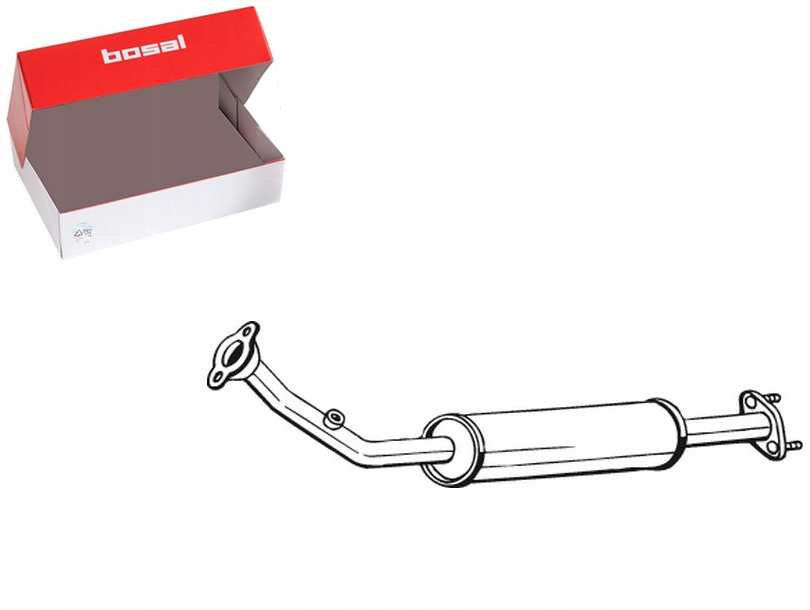 TŁUMIK UKŁADU WYDECHOWEGO PRZÓD DAIHATSU TERIOS 1.3 07.00-10.06 BOSAL