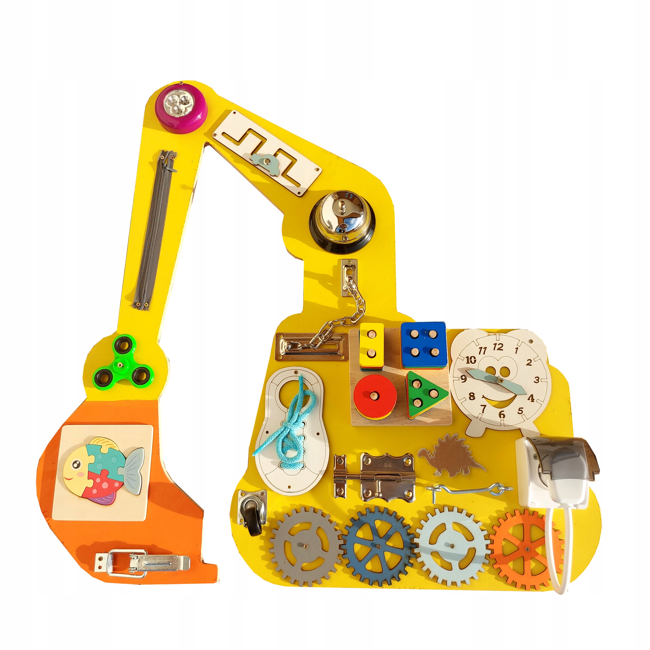 

tablica manipulacyjna sensoryczna montessori 18w1