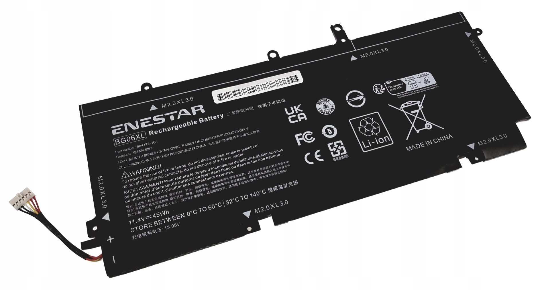 Bateria do Hp 1040 G3 805096-001 805096-005 BG06XL EliteBook Folio Enestar