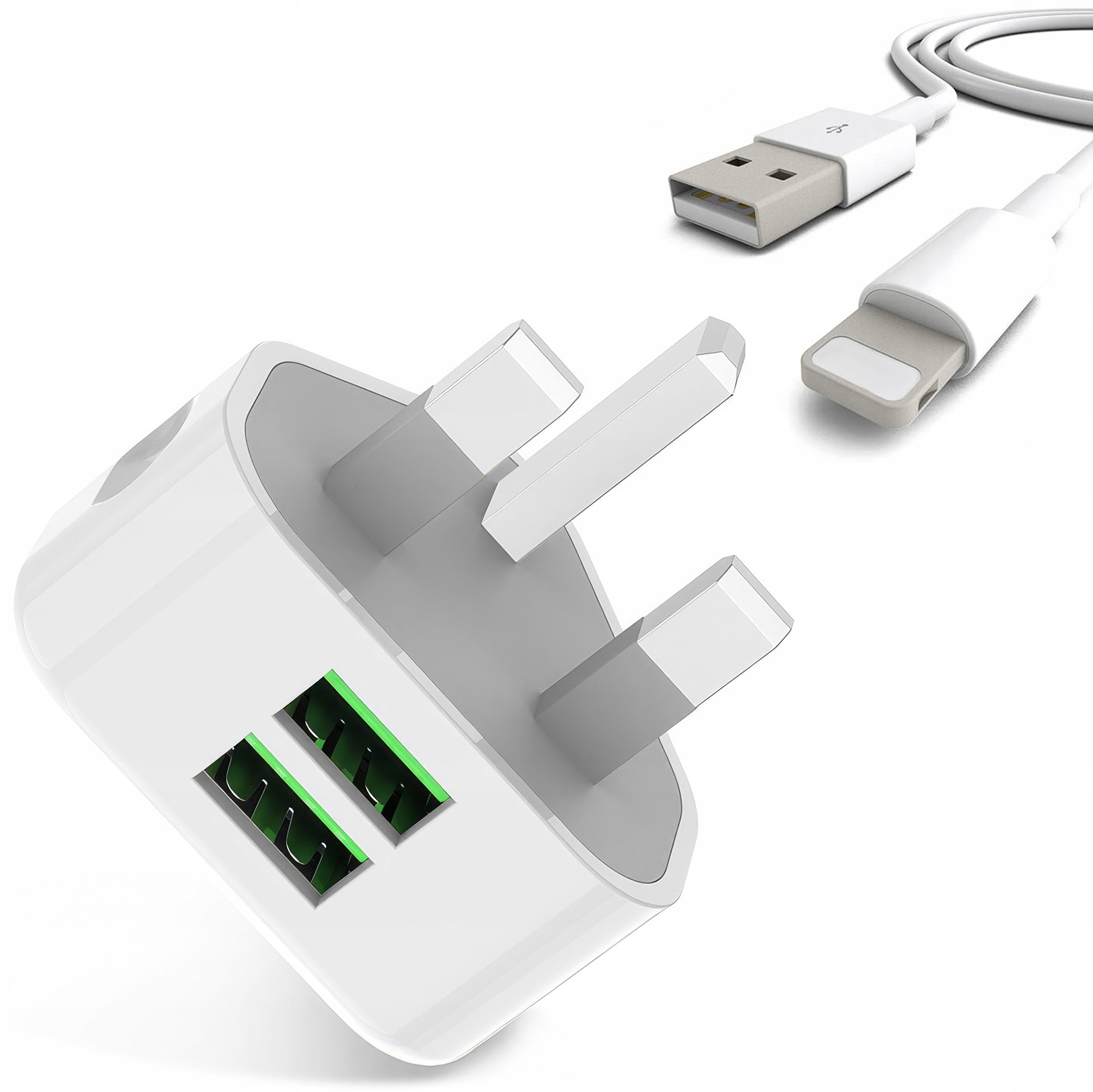 

Ładowarka Usb Uk Angielska do Iphone Kabel 1M
