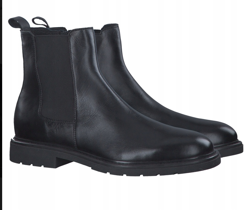 MARCO TOZZI SZTYBLETY CZARNE SKÓRZANE 44 1Ż6D