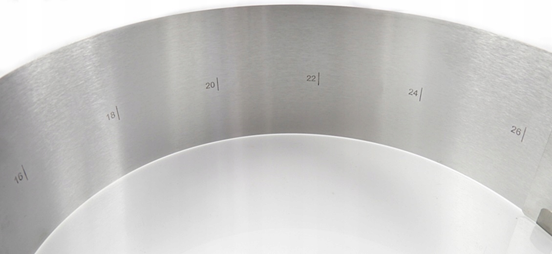 Wysoka REGULOWANA OBRĘCZ DO CIASTA TORTU rant Materiał metal