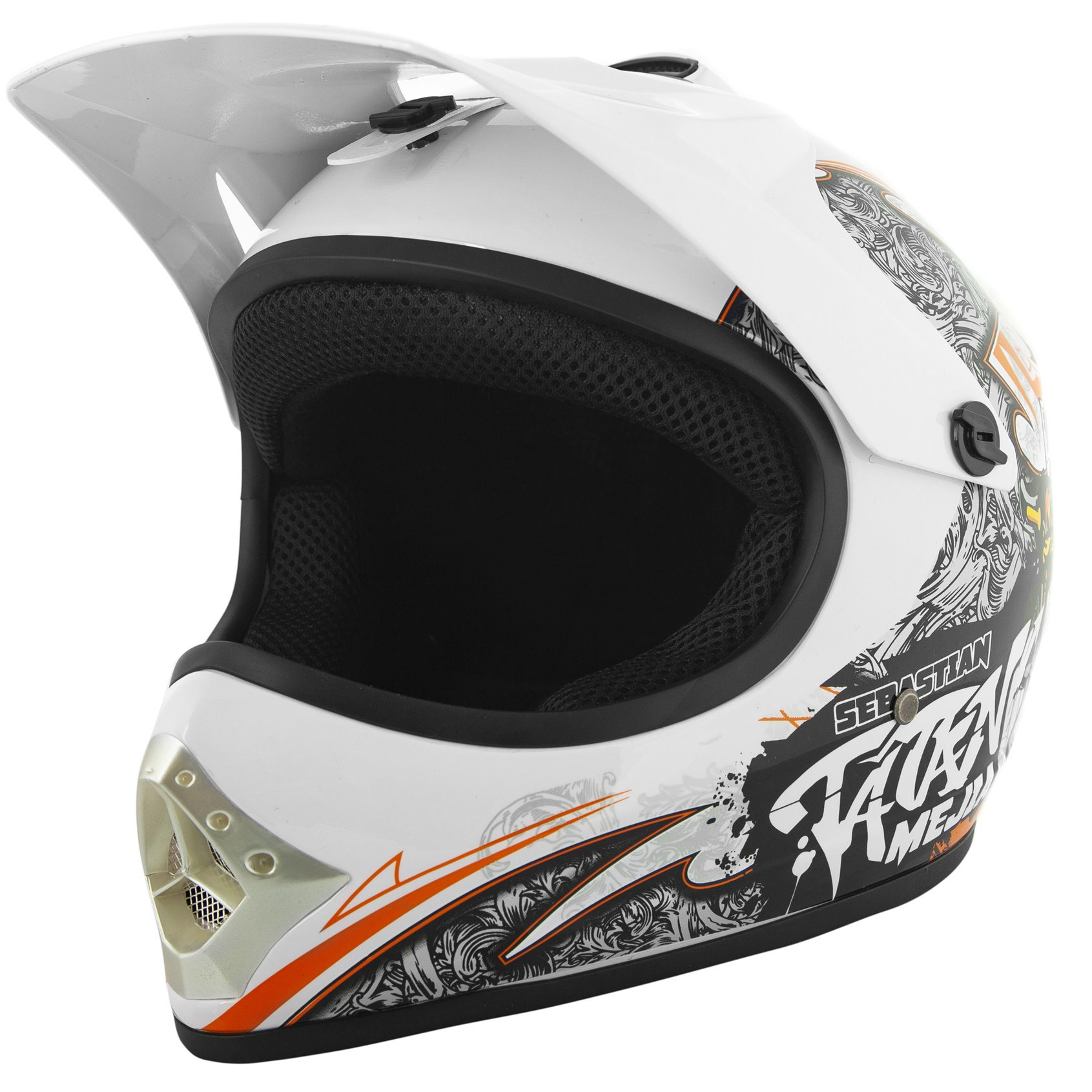 

Lekki Crossowy Kask Dziecięcy Enduro Quad Atv Xs