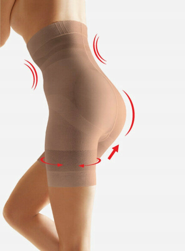 Korygujące Włoskie Majtki Wyszczuplające Unoszące Pośladki Cieliste 3